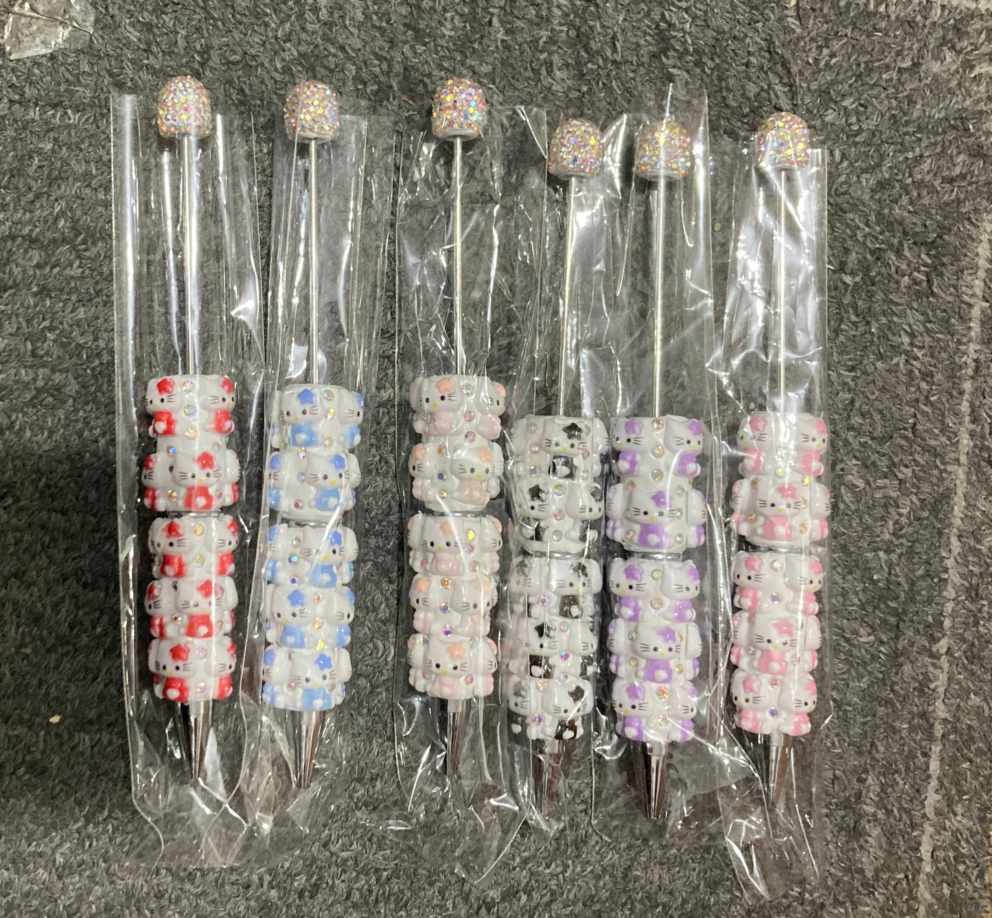 HK Clay pen Cute Anime Pen Multicolored Cute Pen Rhinestone Pen