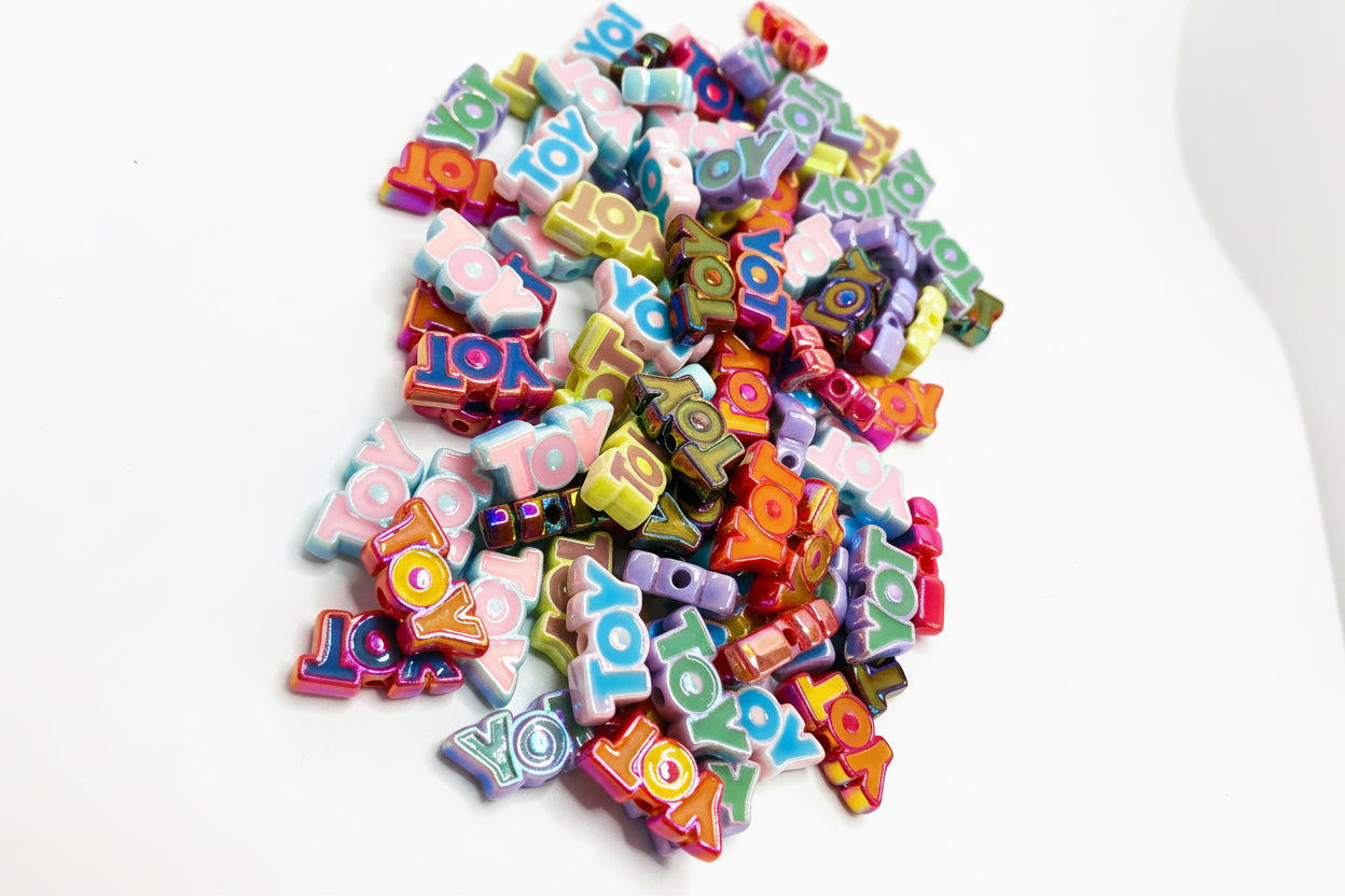 toy Acrylic string beads uv Random Mix