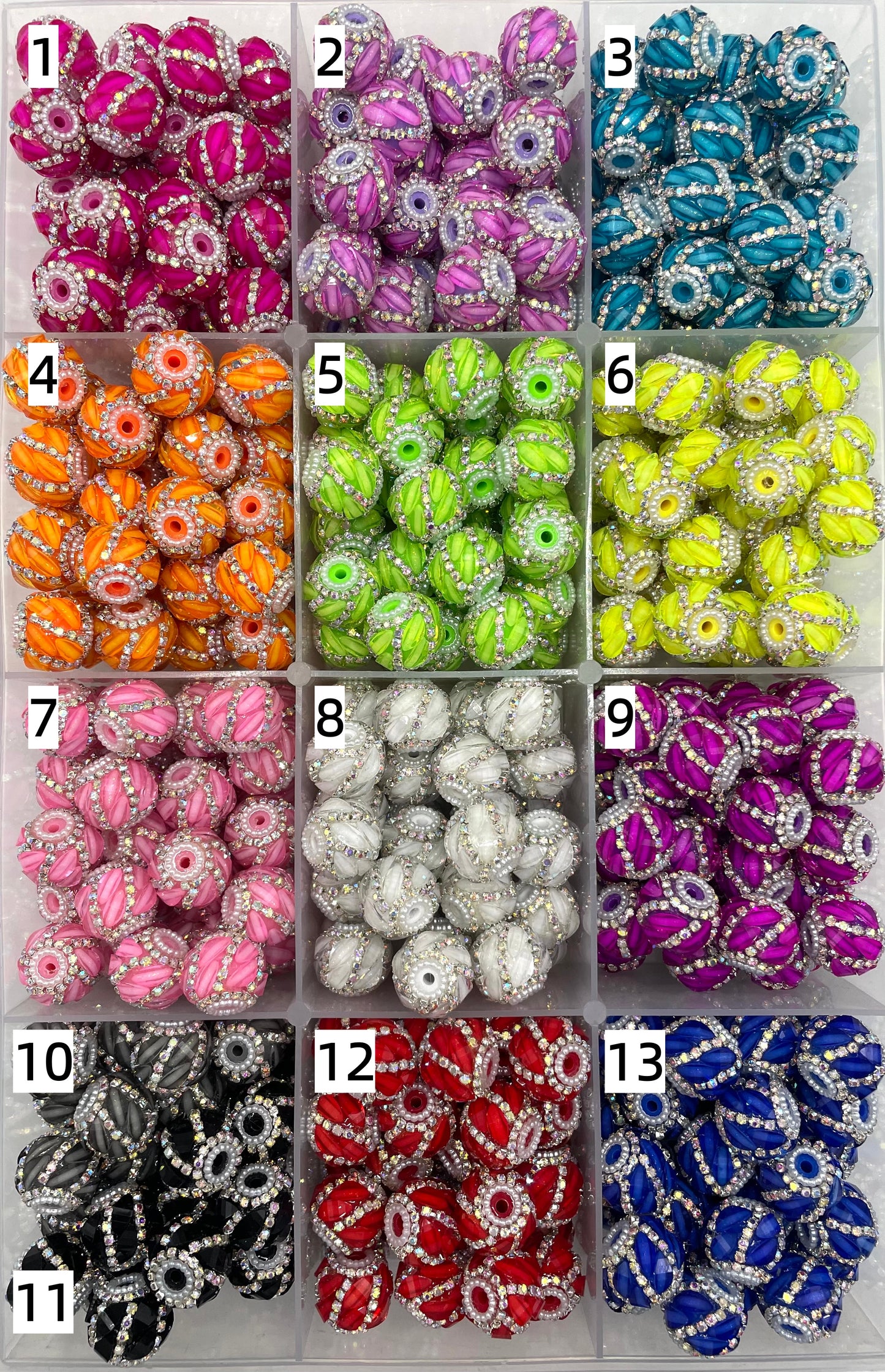Fancy Beads Pumpkin beads Rotating chain Rotating beads Random Mix