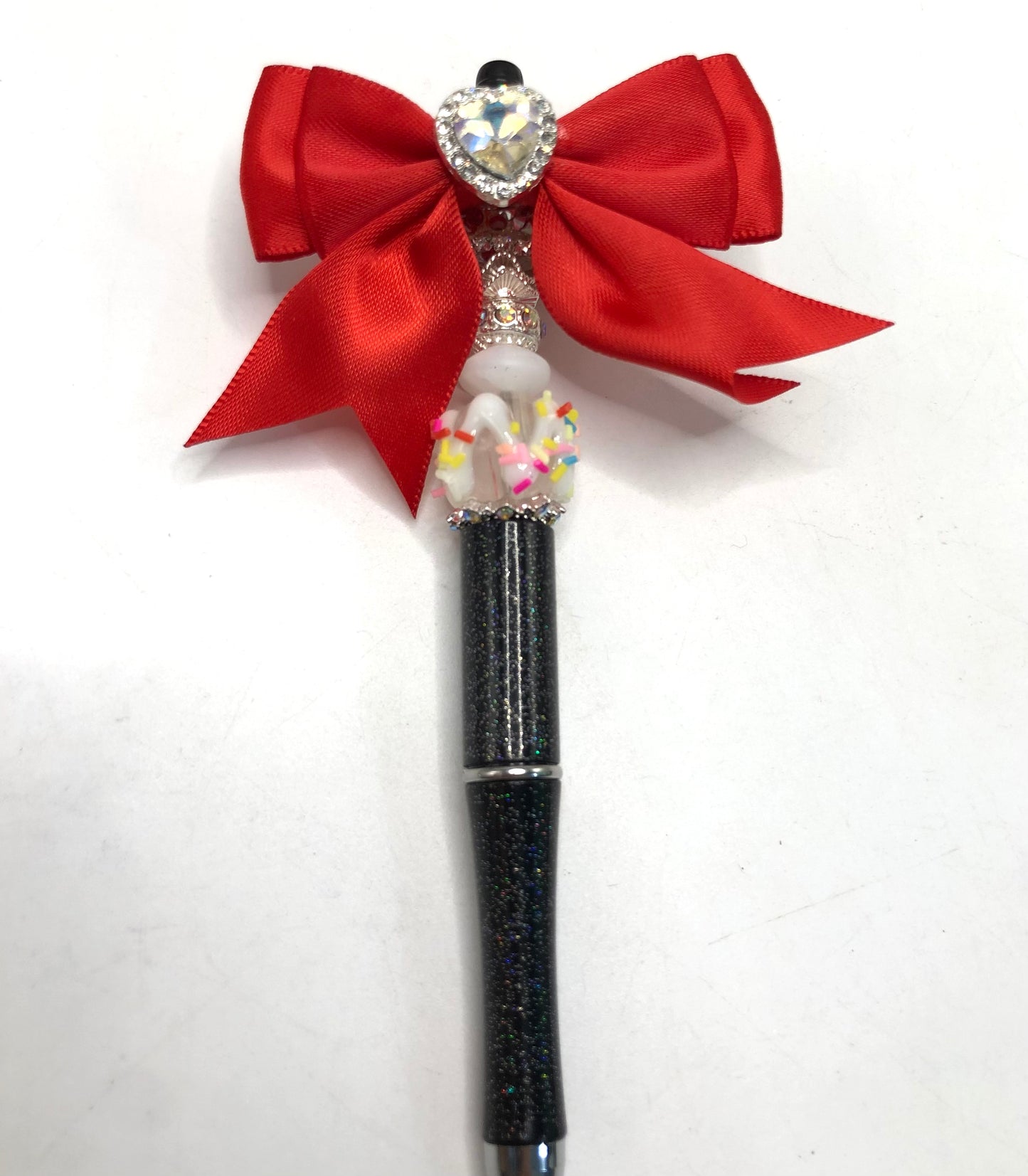textile fabrica bow with crown bead fancy bead craft with crown ornament with bow satin ribbon knot,ornament with pearl and sugar stone, delicate handcraft ,randon mix color