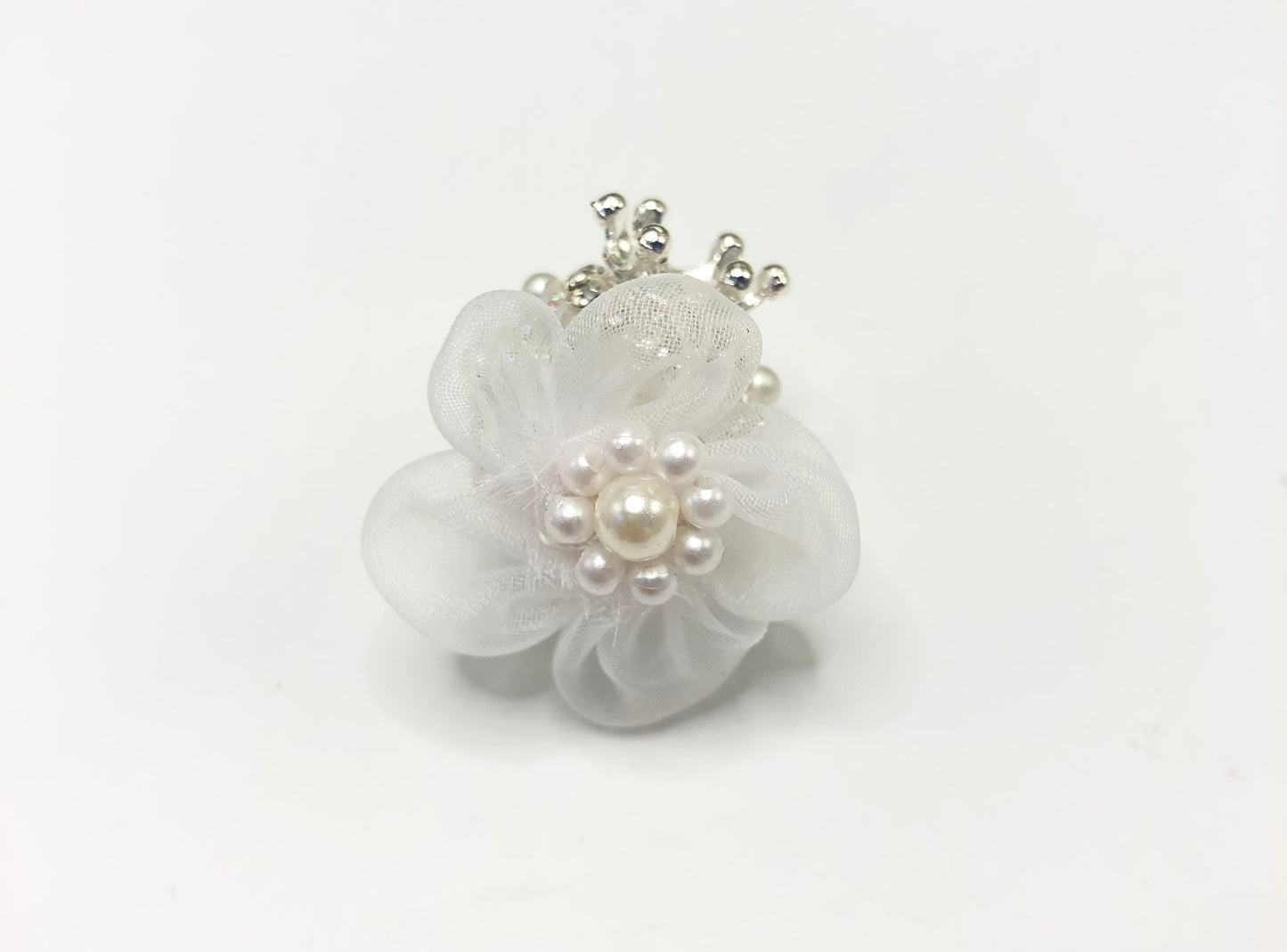 textile fabrica with crown bead fancy bead silk bow pillow fancy bead craft with crown organza silk finishing bow ,ornament with pearl and sugar stone, delicate handcraft ,randon mix color