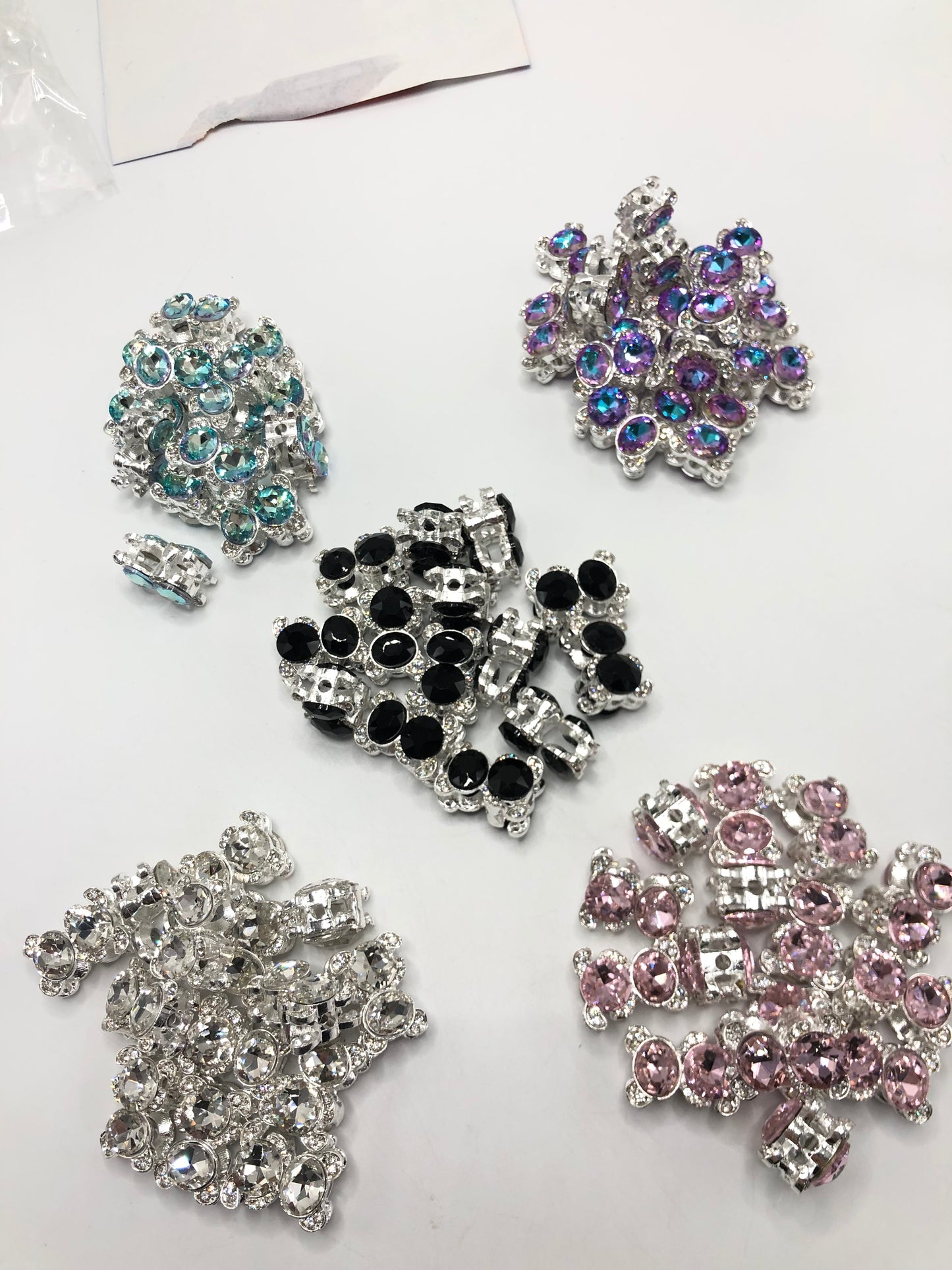 fancy Alloy beads Metal Metal gasket Little bear head Rhinestone Gasket Random Mix