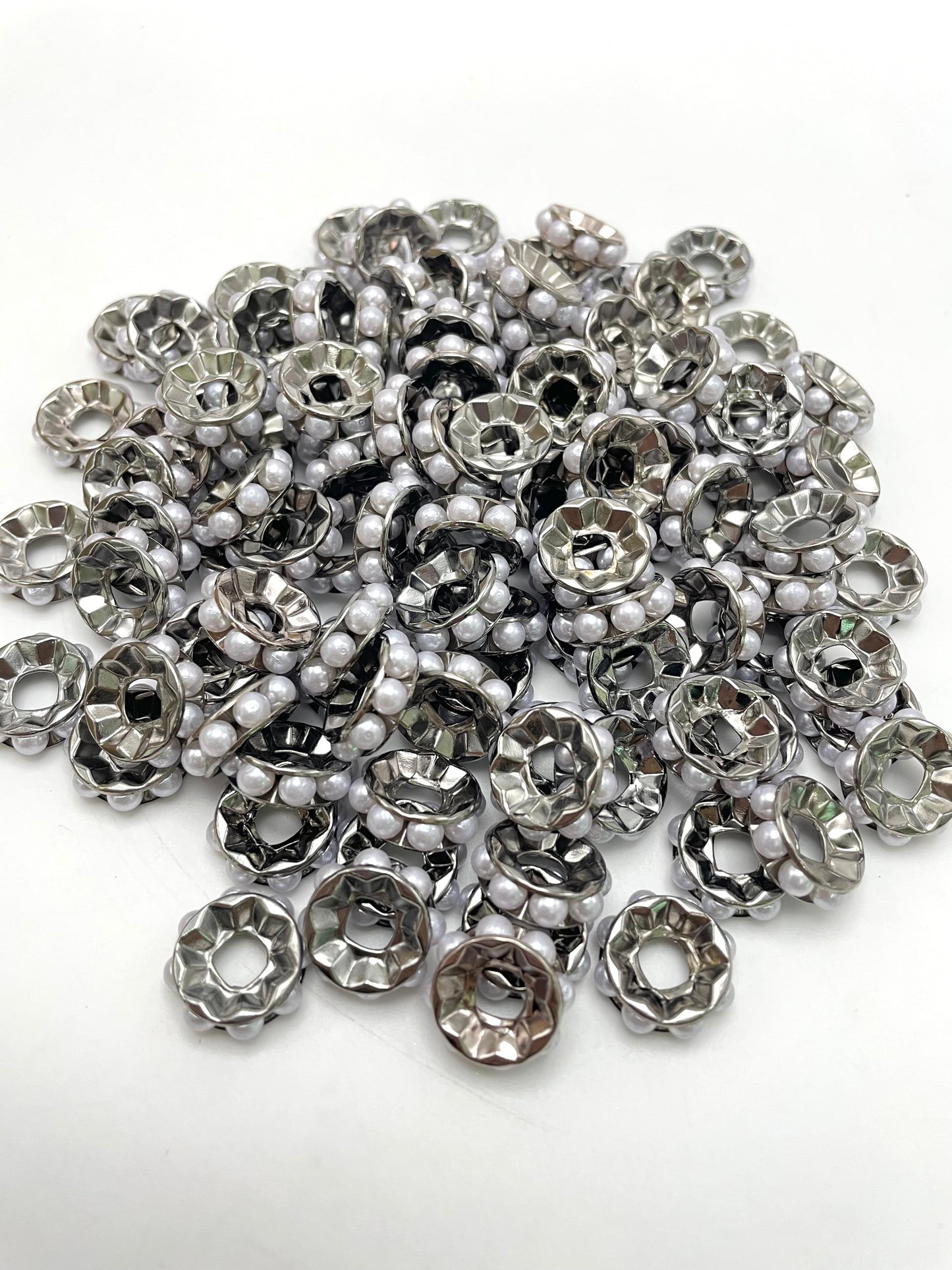 Wavy spacer 16 mm Spacers with Pearl Random Mix,16.5mm