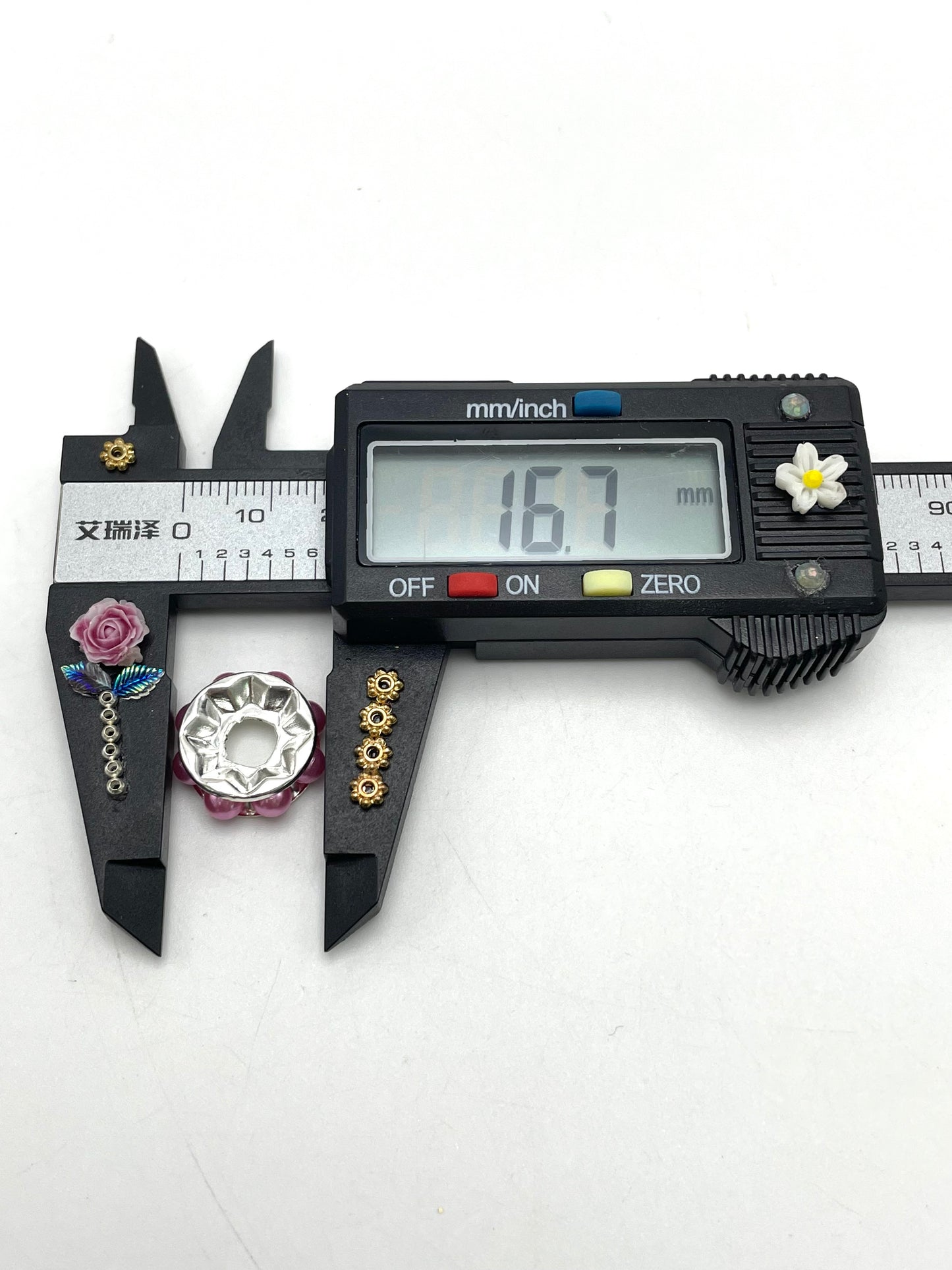 Wavy spacer 16 mm Spacers with Pearl Random Mix,16.5mm