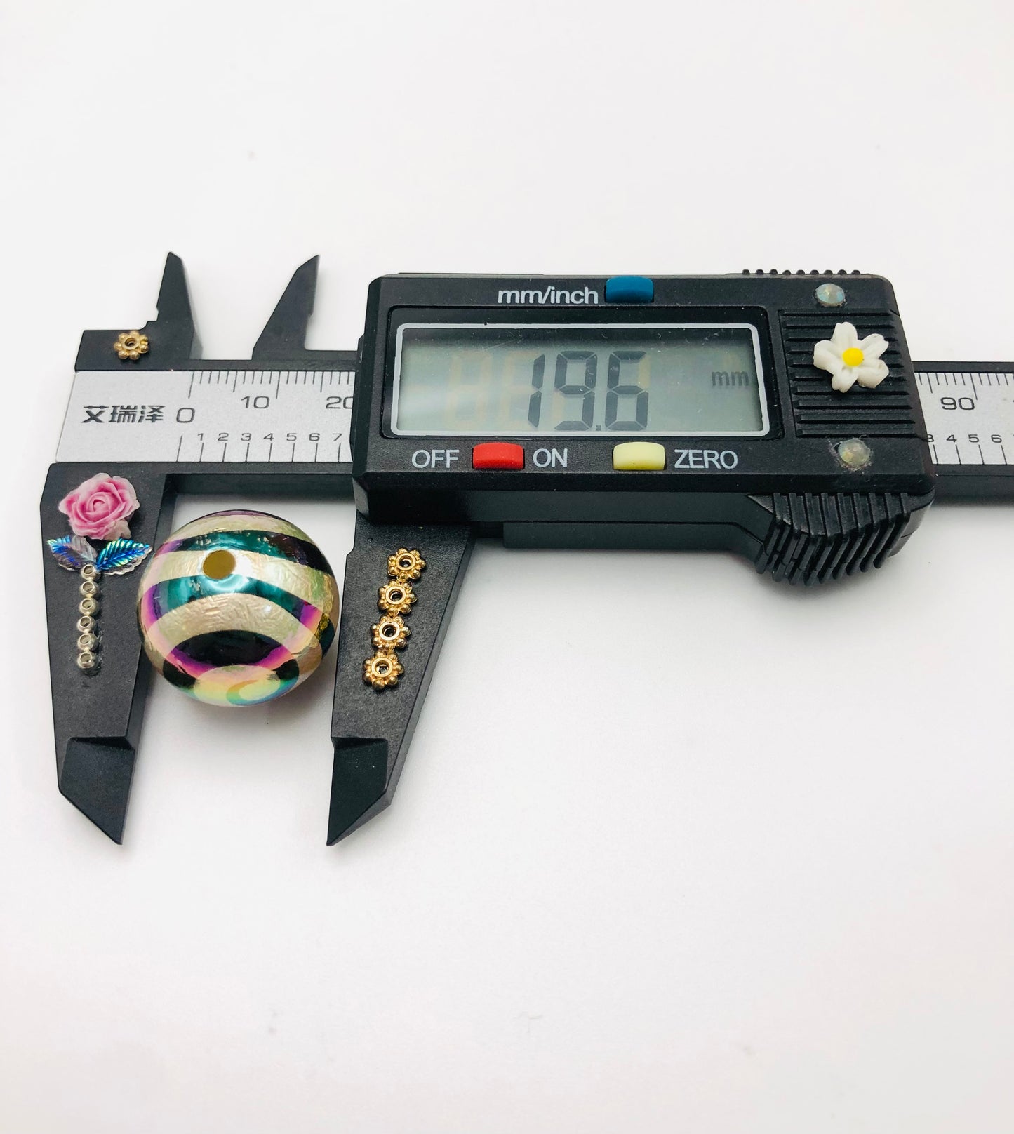 Swirl Striated bead Spiral bead Coil bead Acrylic swirl bead 20mm Random Mix