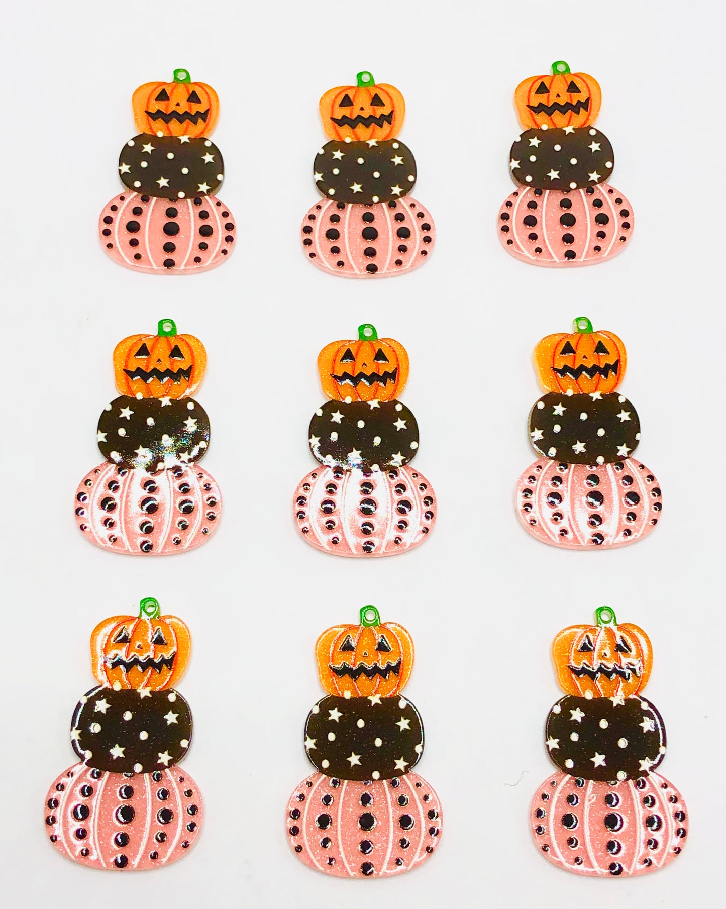 Halloween series Akli Halloween cartoon punching Pendant charm Random Mix (with hole)