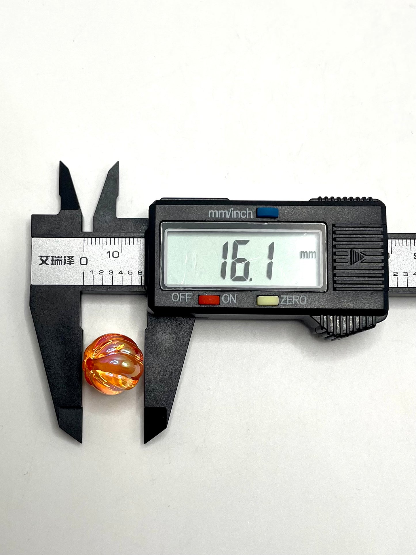 Clear Multicolor Acrylic Pumpkin Beads,Random Mix,16mm