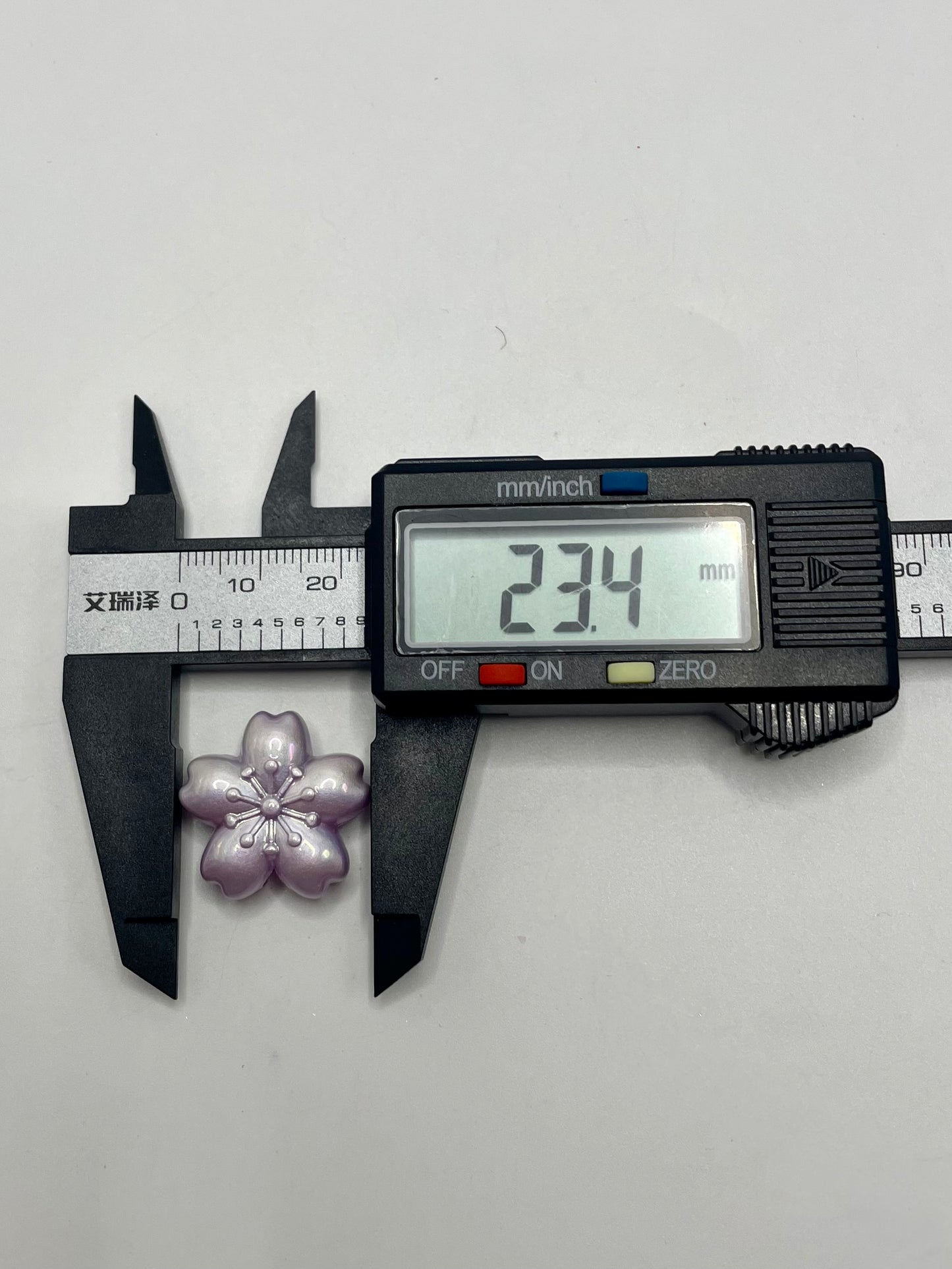 Cherry Acrylic Multicolor Flower Beads,Random Mix,23mm