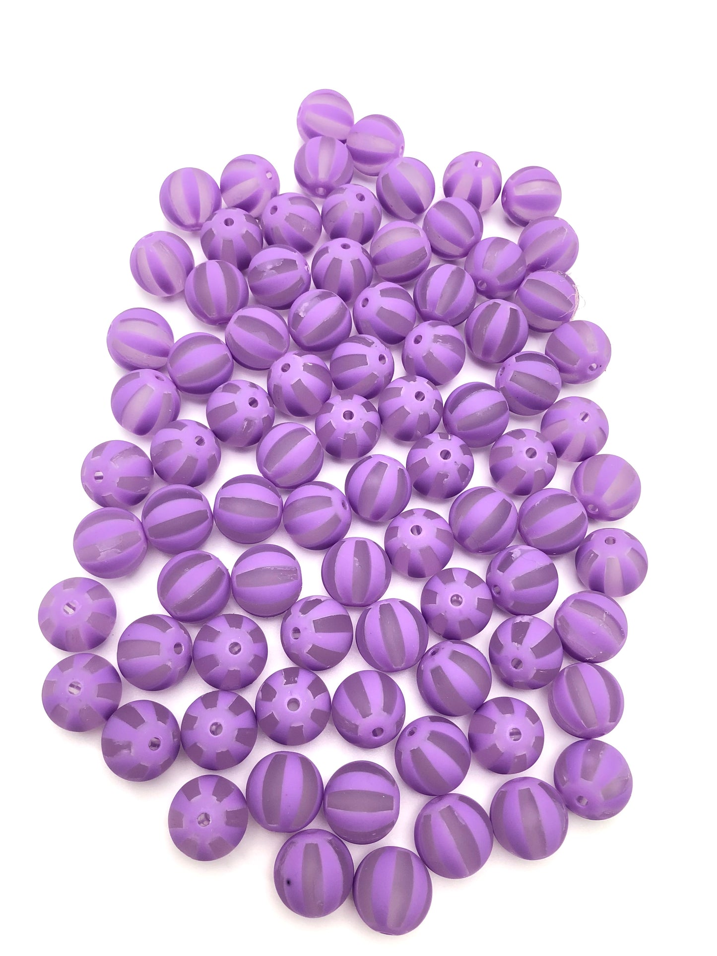 Frosted Acrylic Colored Pumpkin Round Beads,16mm