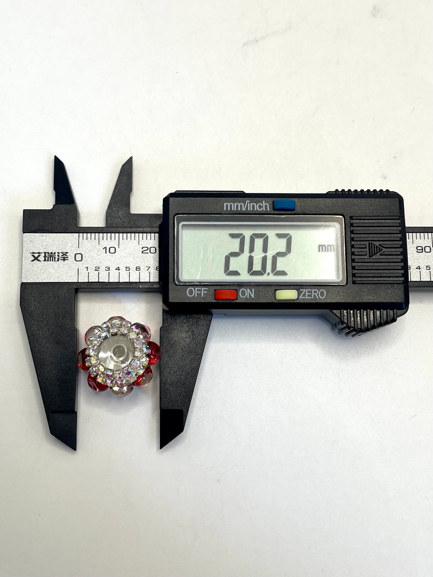 Fancy Colorful Cat eye Bubble crytal with Rhinestone Chain Acrylic Clear Beads,Random Mix,20mm Fancy-18