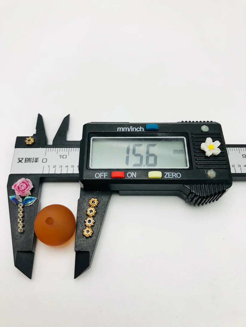 Christmas Frosted Cat Eyes Multicolor Acrylic Circle Beads Random Mix,16mm