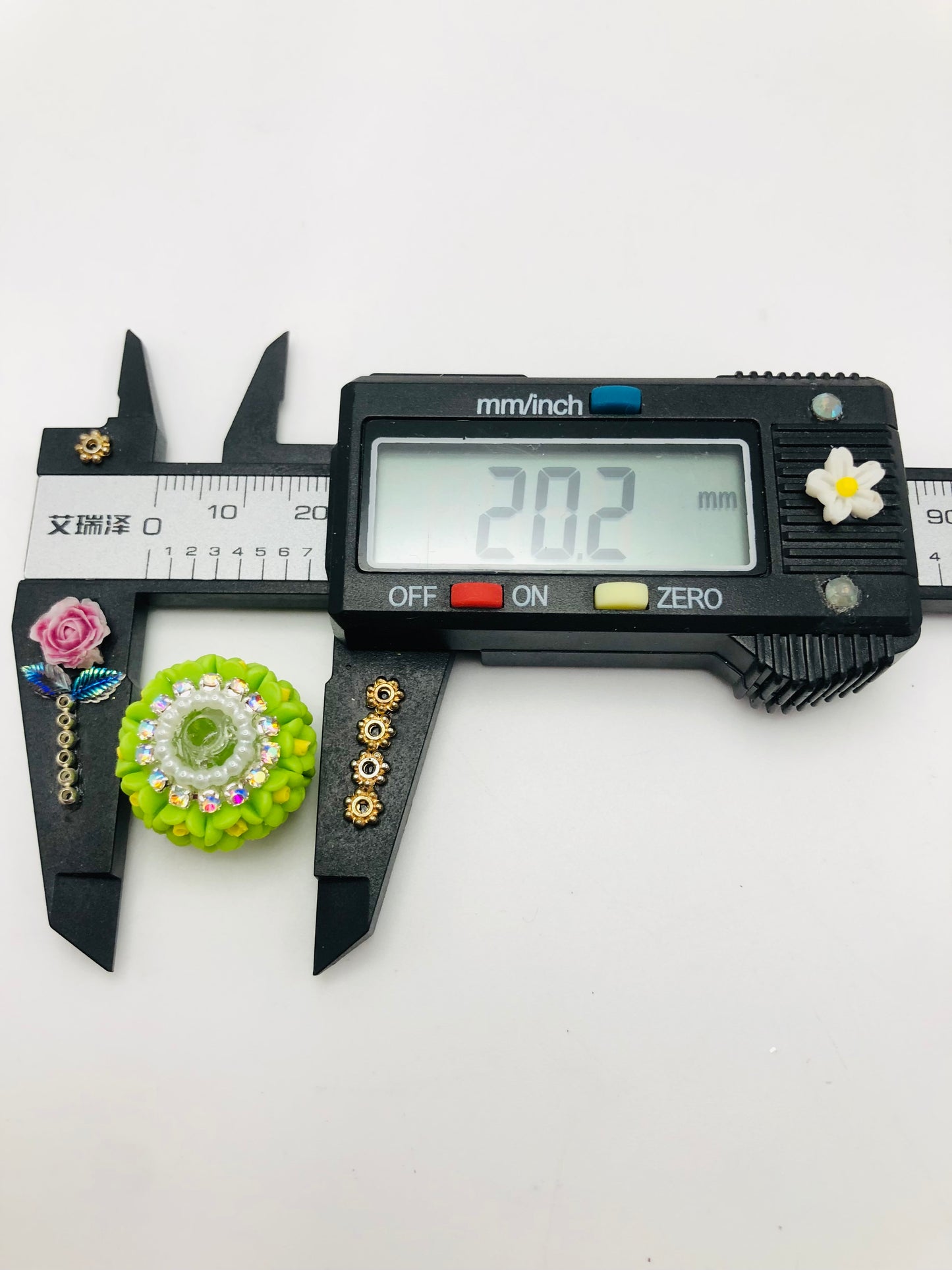 Flower bead Double flower Chain Acrylic flower beads Random Mix 20mm