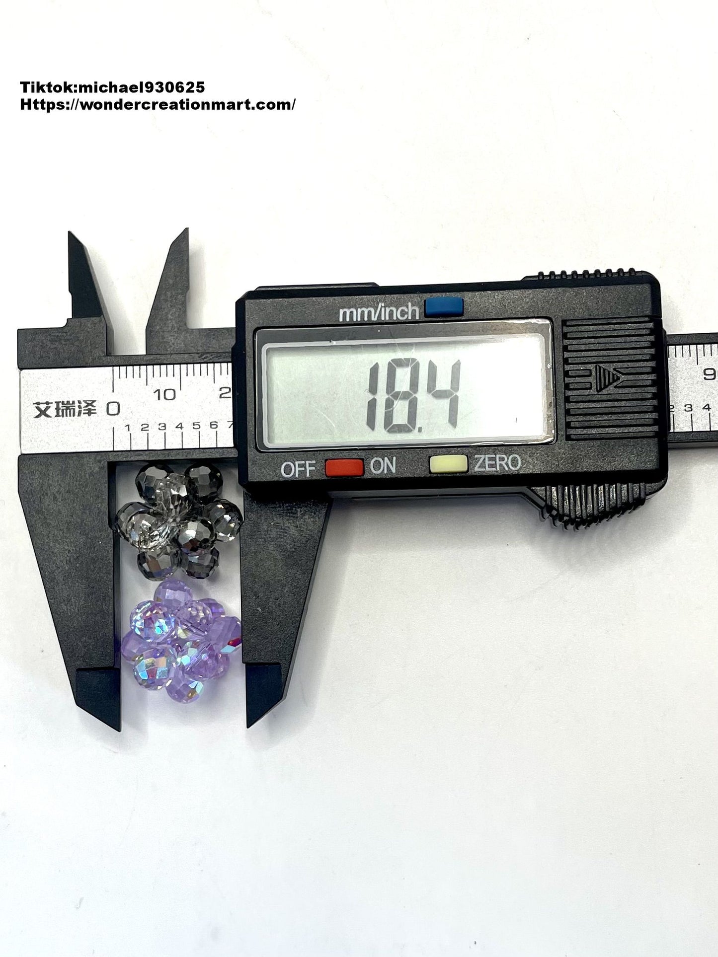 Clear Multicolor Acrylic Beads Knit UV Crystal ,Random Mix,18mm (Optional Color) Fancy-495