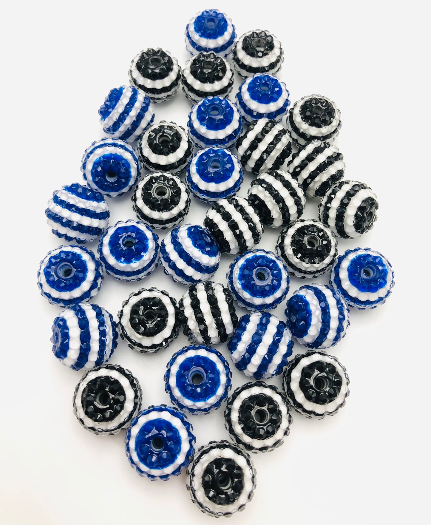 Multilayer Jelly Beads Dark Light Brown Acrylic Beads,18mm