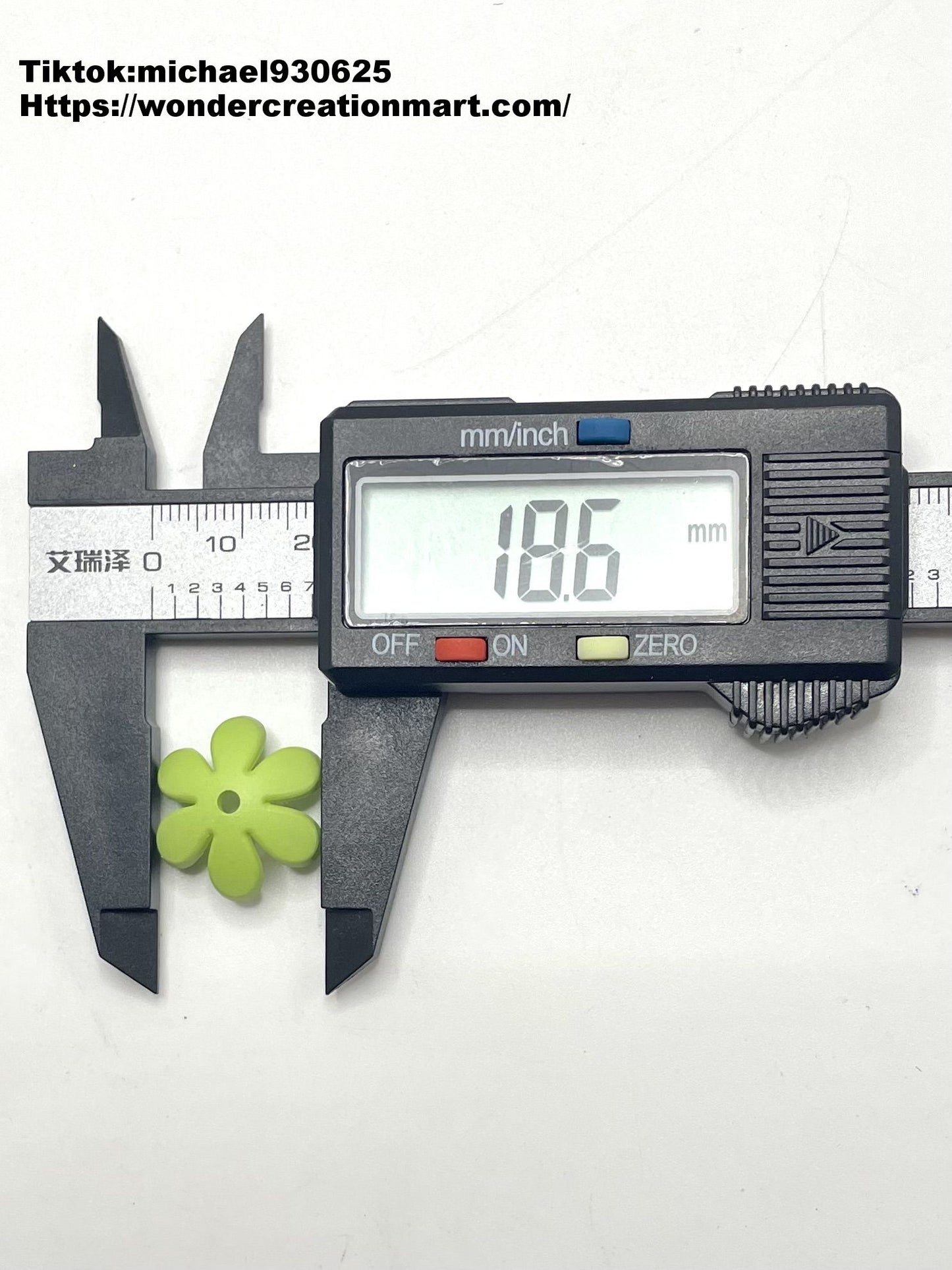 Matt Frosted Multicolor Flower Spacers Beads,Random Mix,18mm