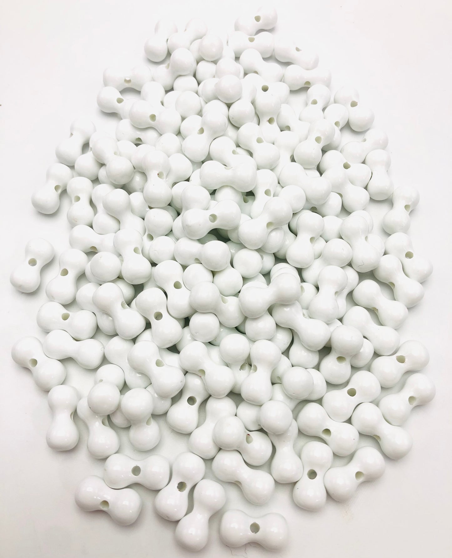 spacer acrylic Pea beads Colorful bone beads Random Mix 17mm