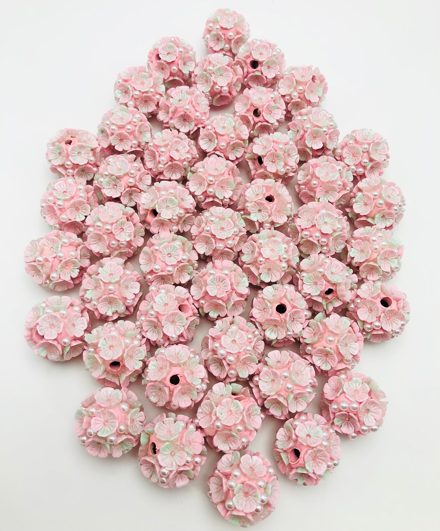 Flower bead Gradient petal ombre bubble Random Mix 20mm