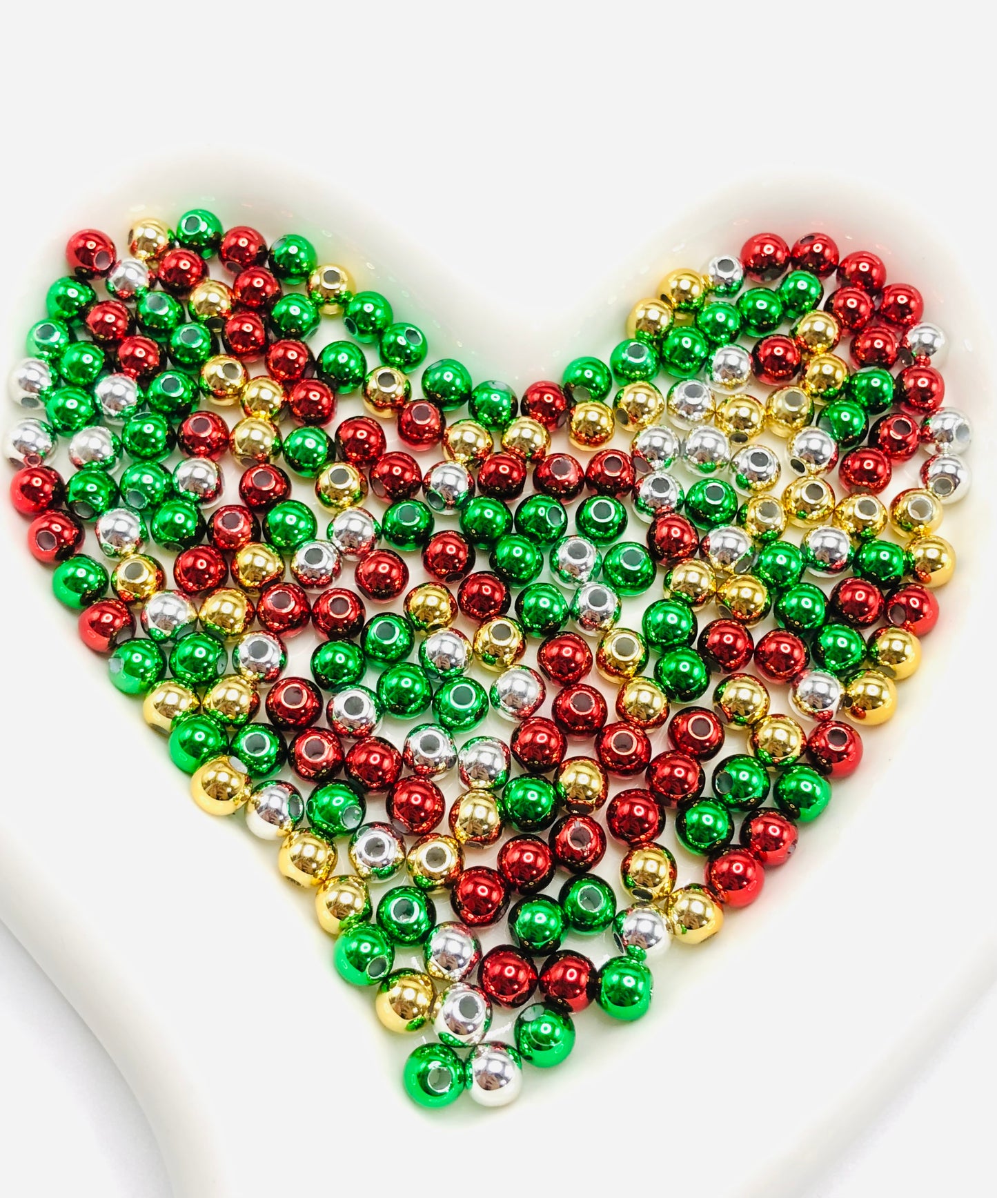 acrylic electroplate uv spacer Christmas 6mm Random Mix