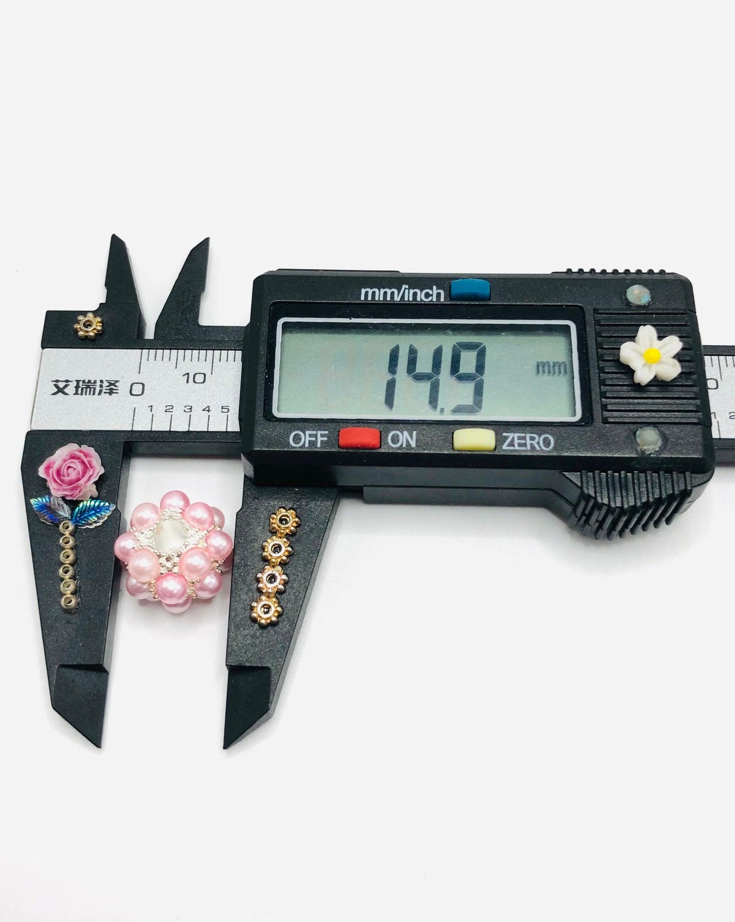 fancy metal Alloy bead Multicolor pearl with golden Alloy diy beading Random Mix,14mm Fancy-272