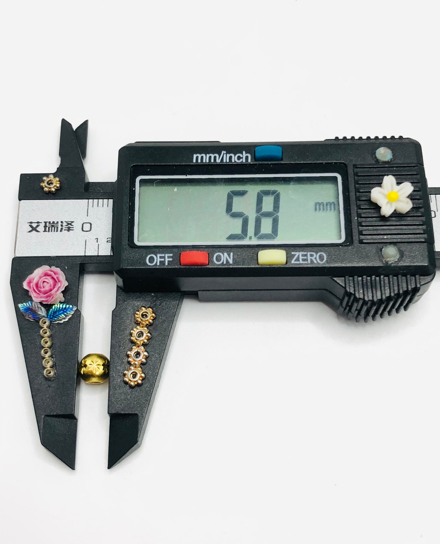 Metal hexagram Star spacer Gasket bead Gold and silver Metal bead 6mm Random Mix