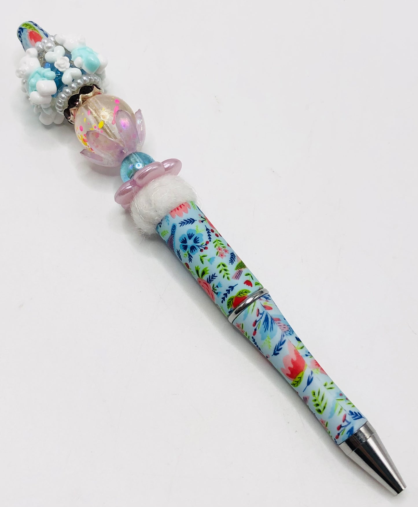 cartoon Teddy bear Pearl Acrylic sandwich beads Heart and rose Bead 25mm Random Mix