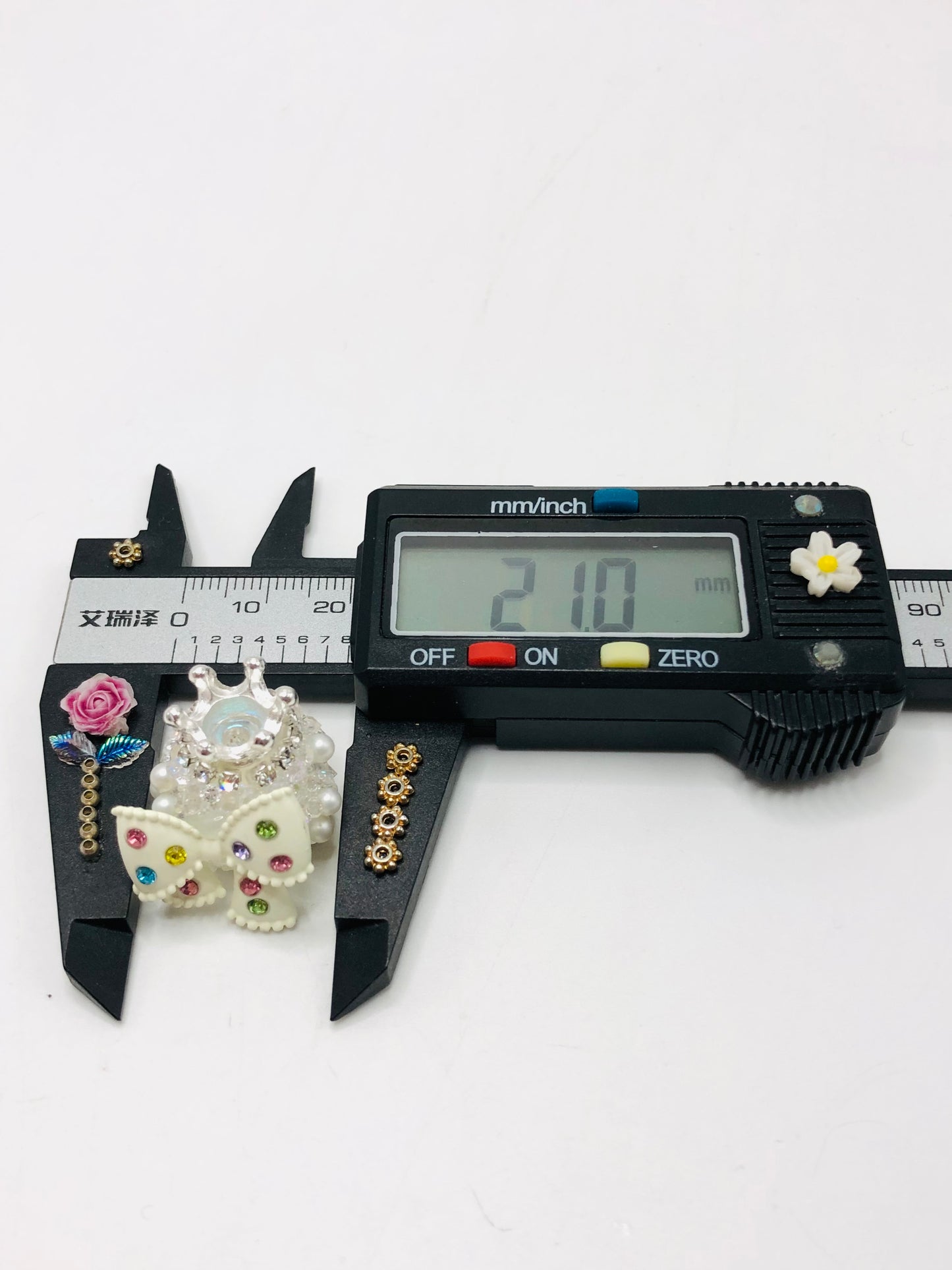 crown cloud Bow heart Metal butterfly Sugar Pearl Bead Crown bead Random Mix 21mm