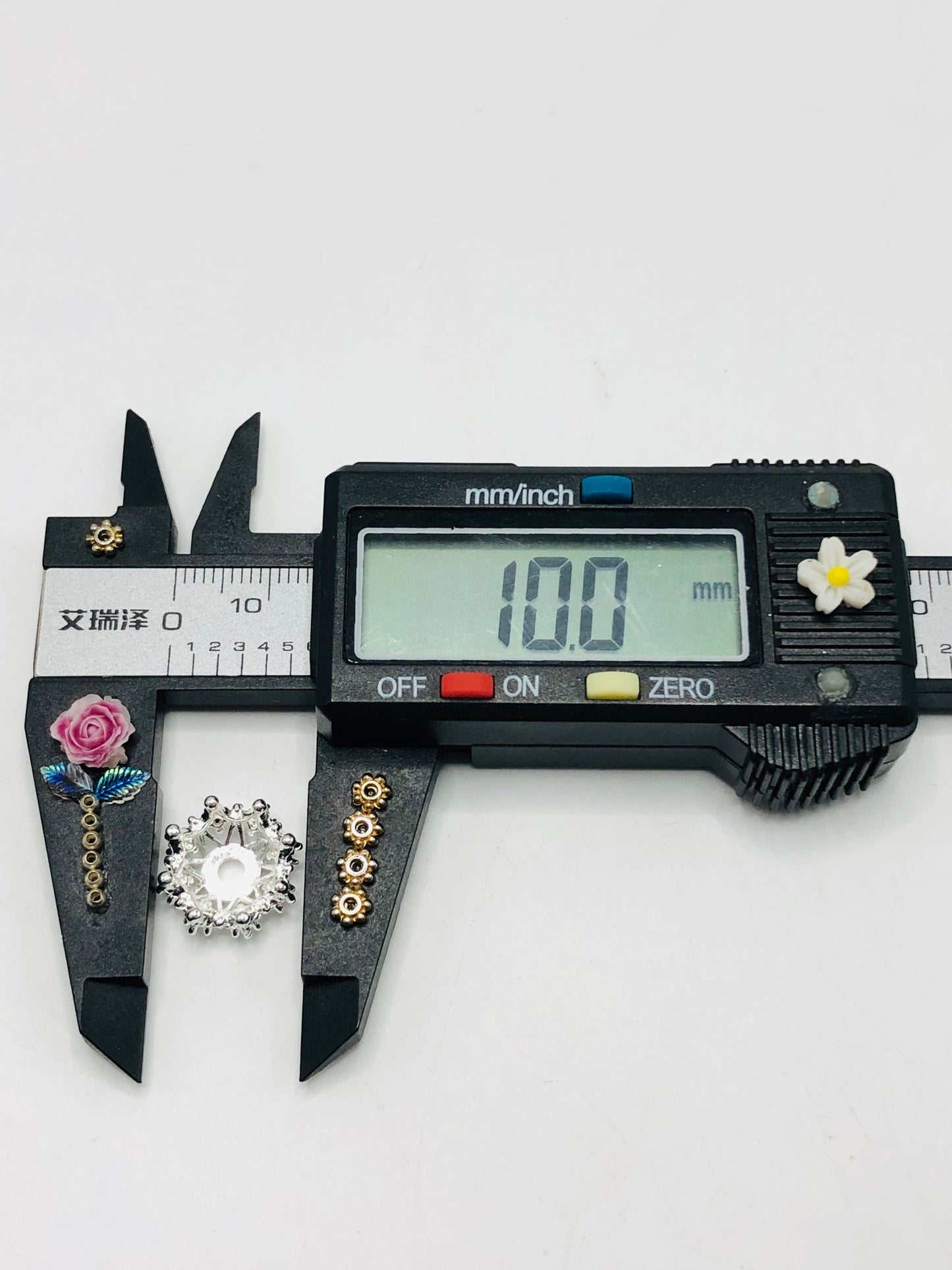 metal Bead holder Ice crystal spacer Snow gasket 14mm 12mm Random Mix