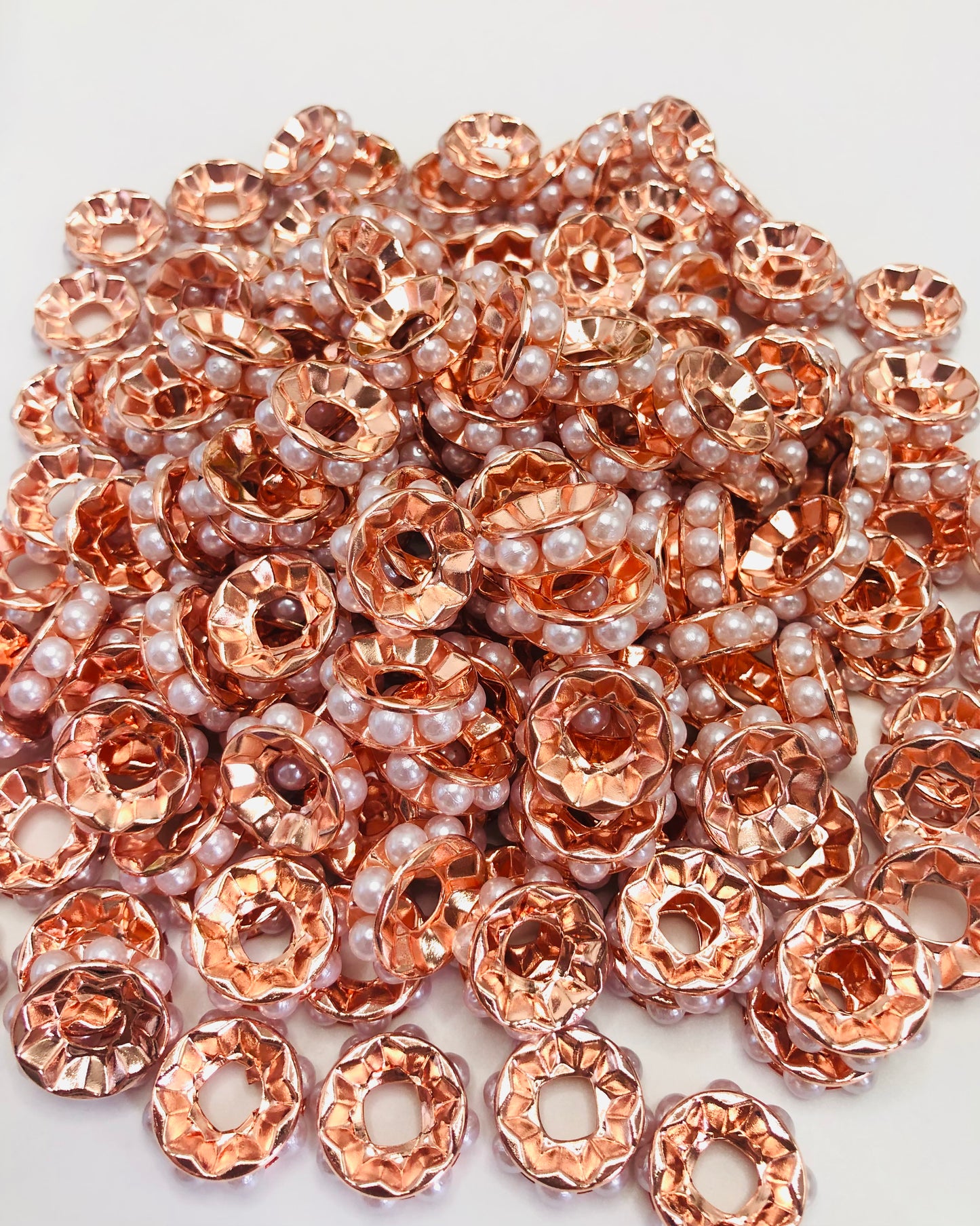 Wavy spacer 16 mm Spacers with Pearl Random Mix,16.5mm