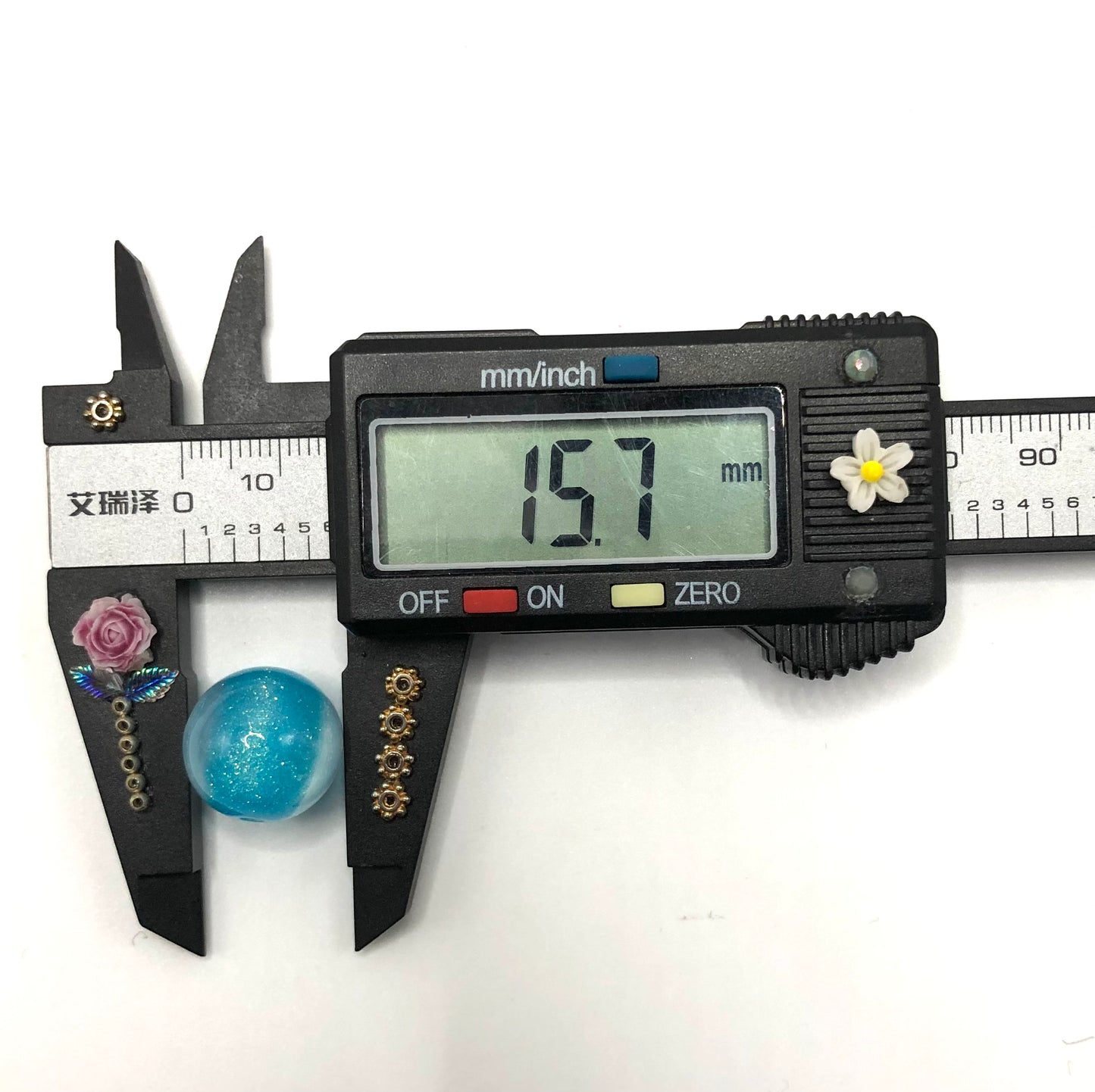 Acrylic bead glitter beads galaxyChroma Random Mix 16mm