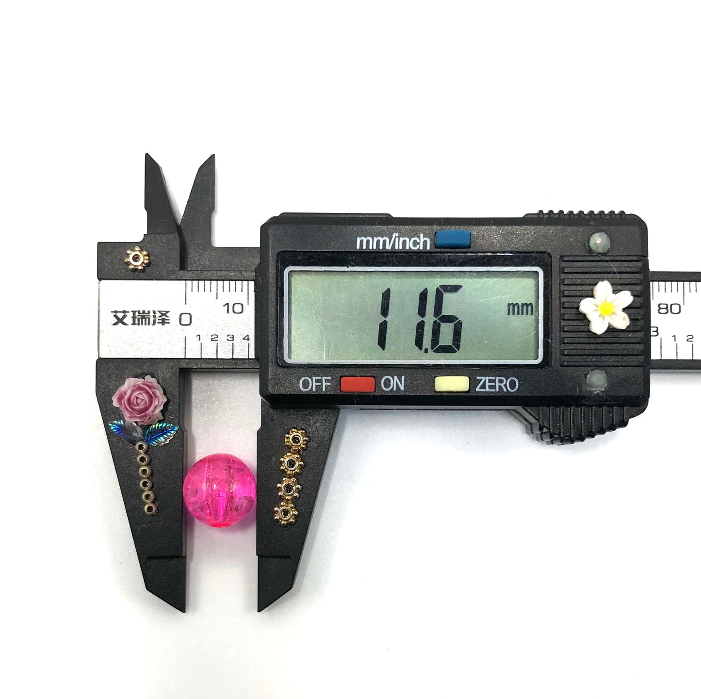 acrylic burst Chroma Bead Cracked bead 12mm Random Mix