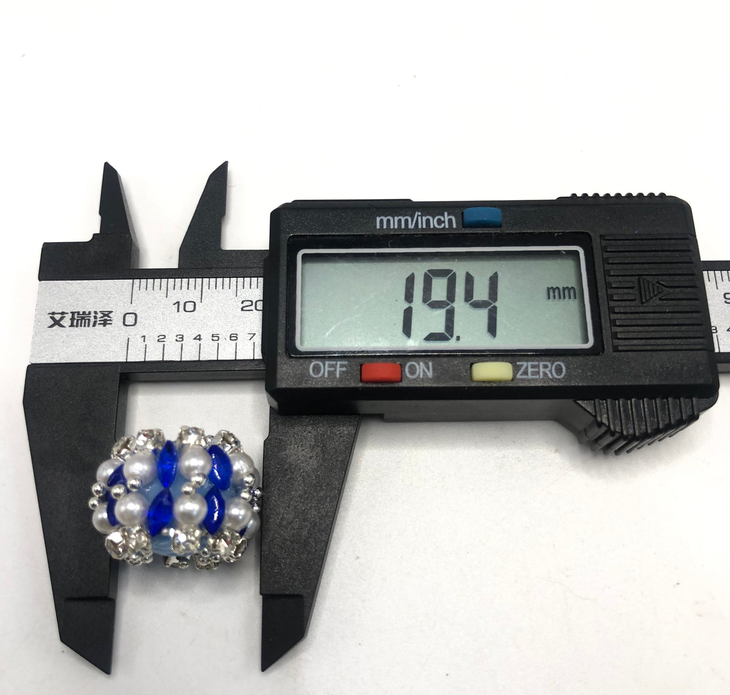 fancy bead acrylic rhinestone chain lantern pumpkin bead craft with pearl and colored crystal,random mix 20mm