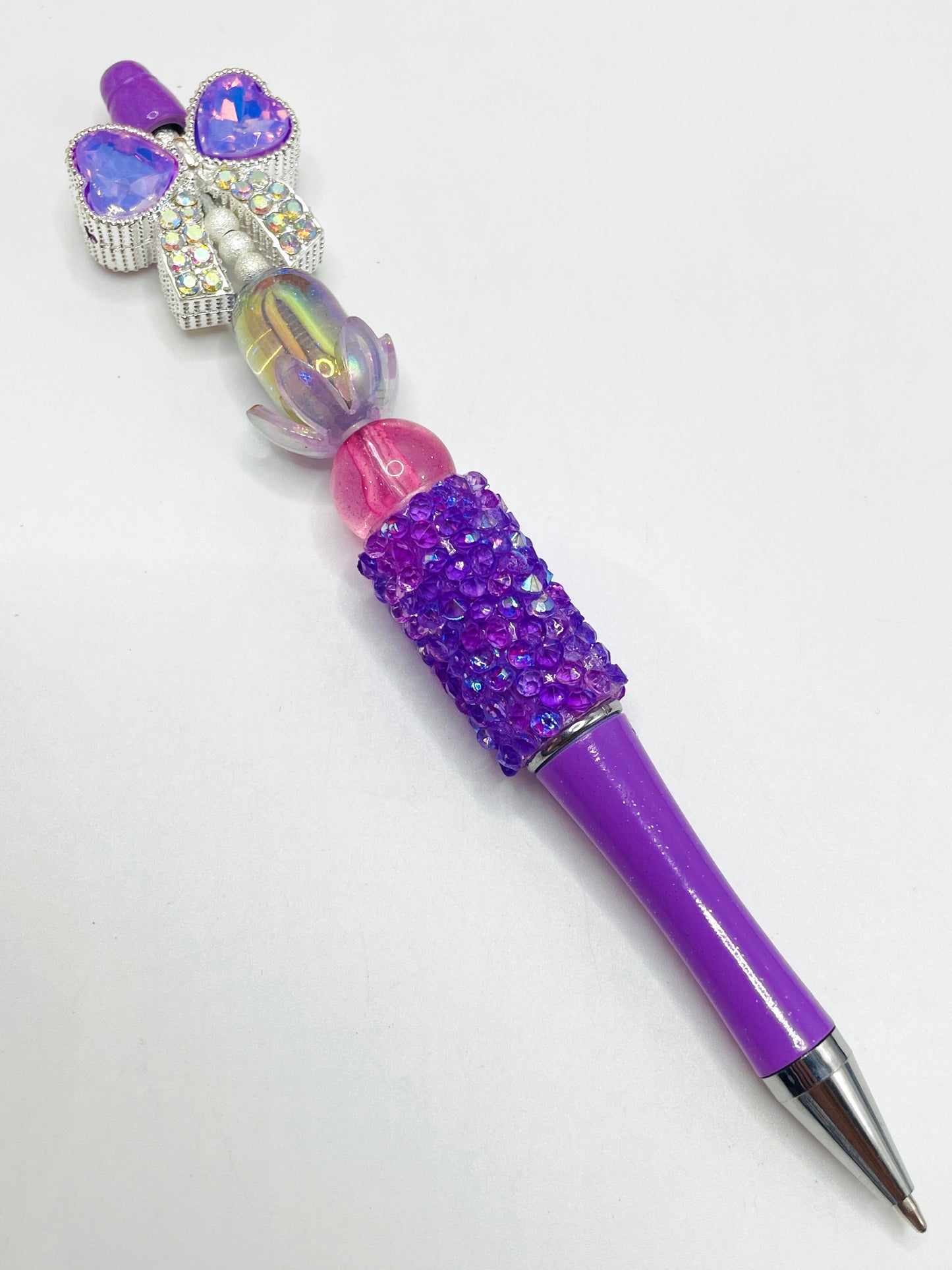 fancy metal metalic alloy pleochroic Bow with Crystal Alloy Beads Random Mix Fancy-71