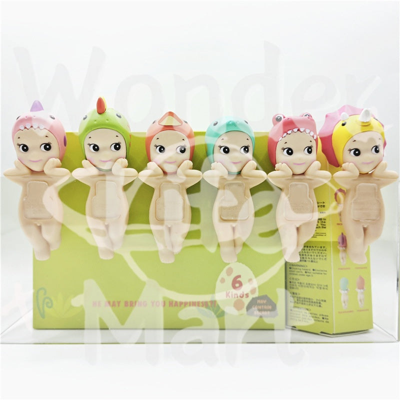 Papa Angel Doll sonny angel Mengli blind Bag end box, a cute little girl figurine ornament Pen Toppers -dinosaur hipper