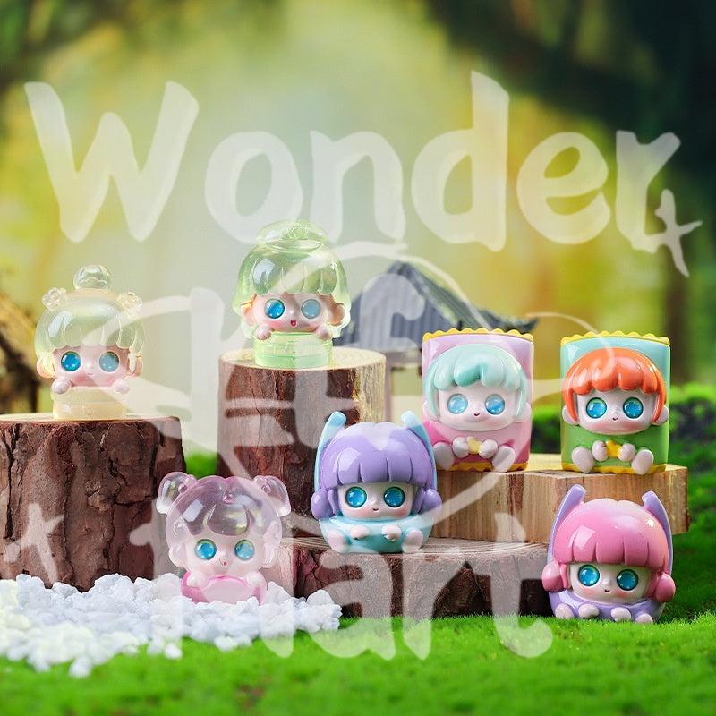 Versatile girl momo Mengli Blind box Cartoon girl Creative office desk decoration figurines with doll ornaments Pen Toppers