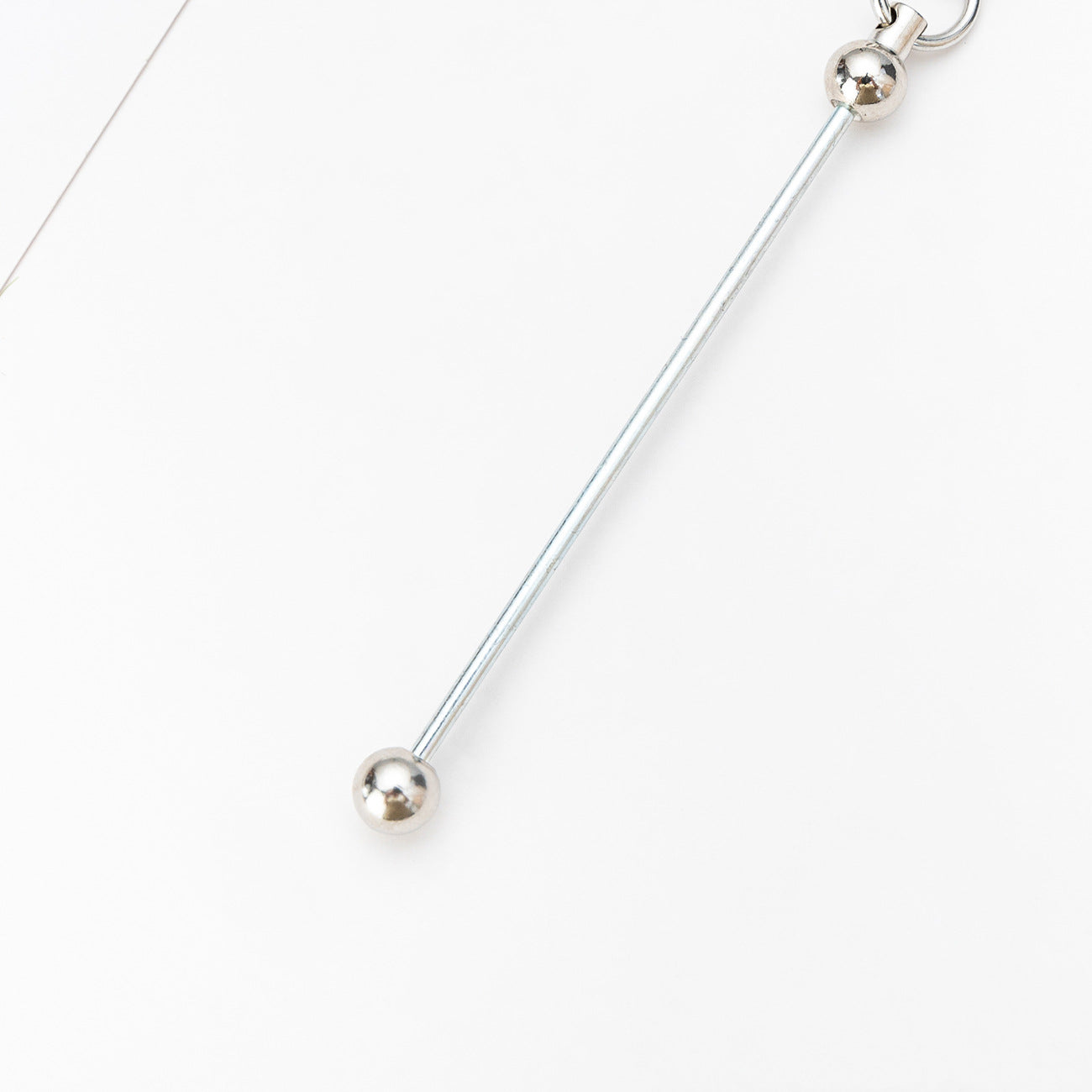 Beaded hook Christmas tree decoration diy metal hook with deadable beaded bar Small hangerChristmas ornaments