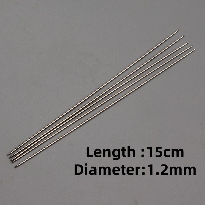 Steel needle Two-sided cusp hollow Stainless steel needle Mini needle Knitting needle Length :15cm