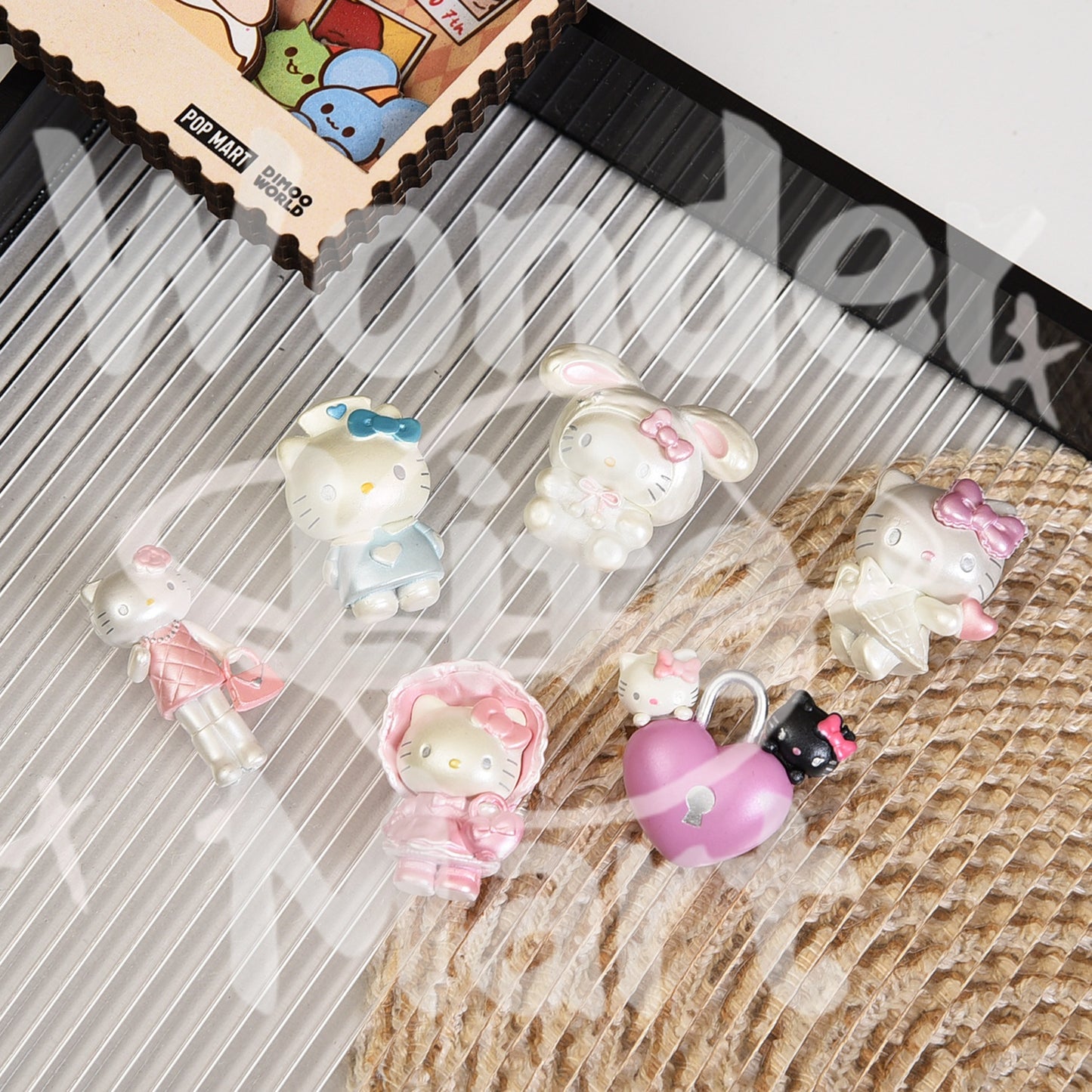 PPMT hk Series Trendy blind box toys Diamond ring Heart lock Pen Toppers