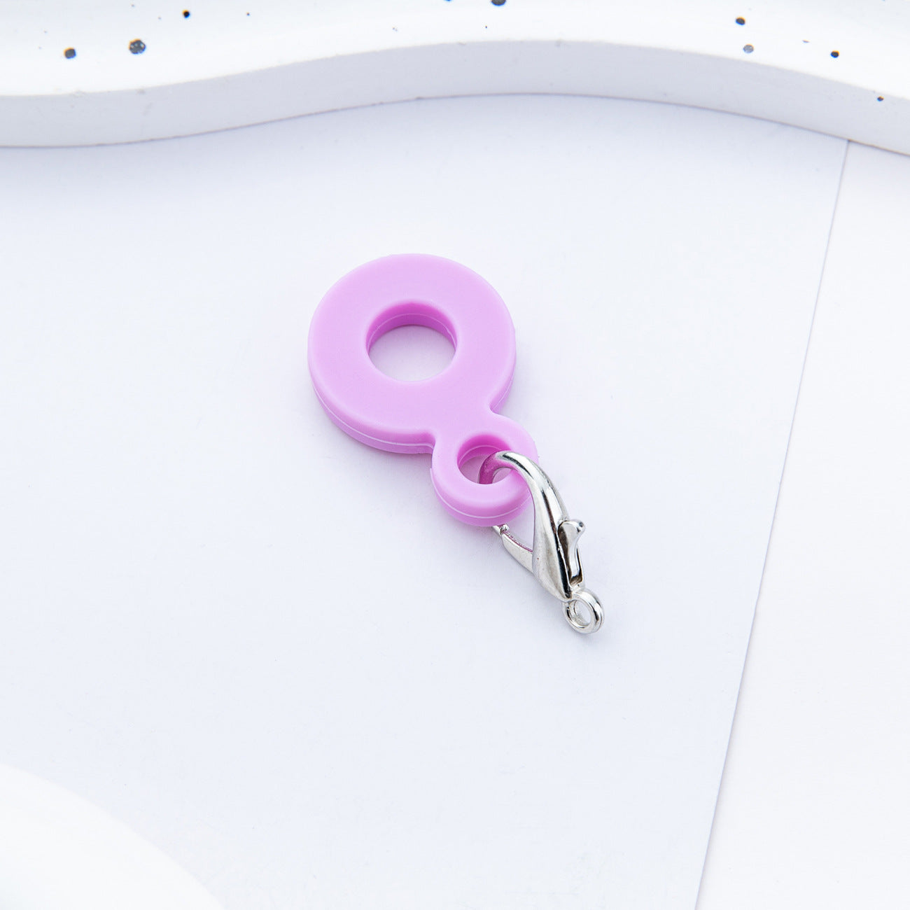 DIY Silicone rubber Straw Pendant Applicable to 8mm-10mm Silicone pendant for water cups anRandom Mixd straws