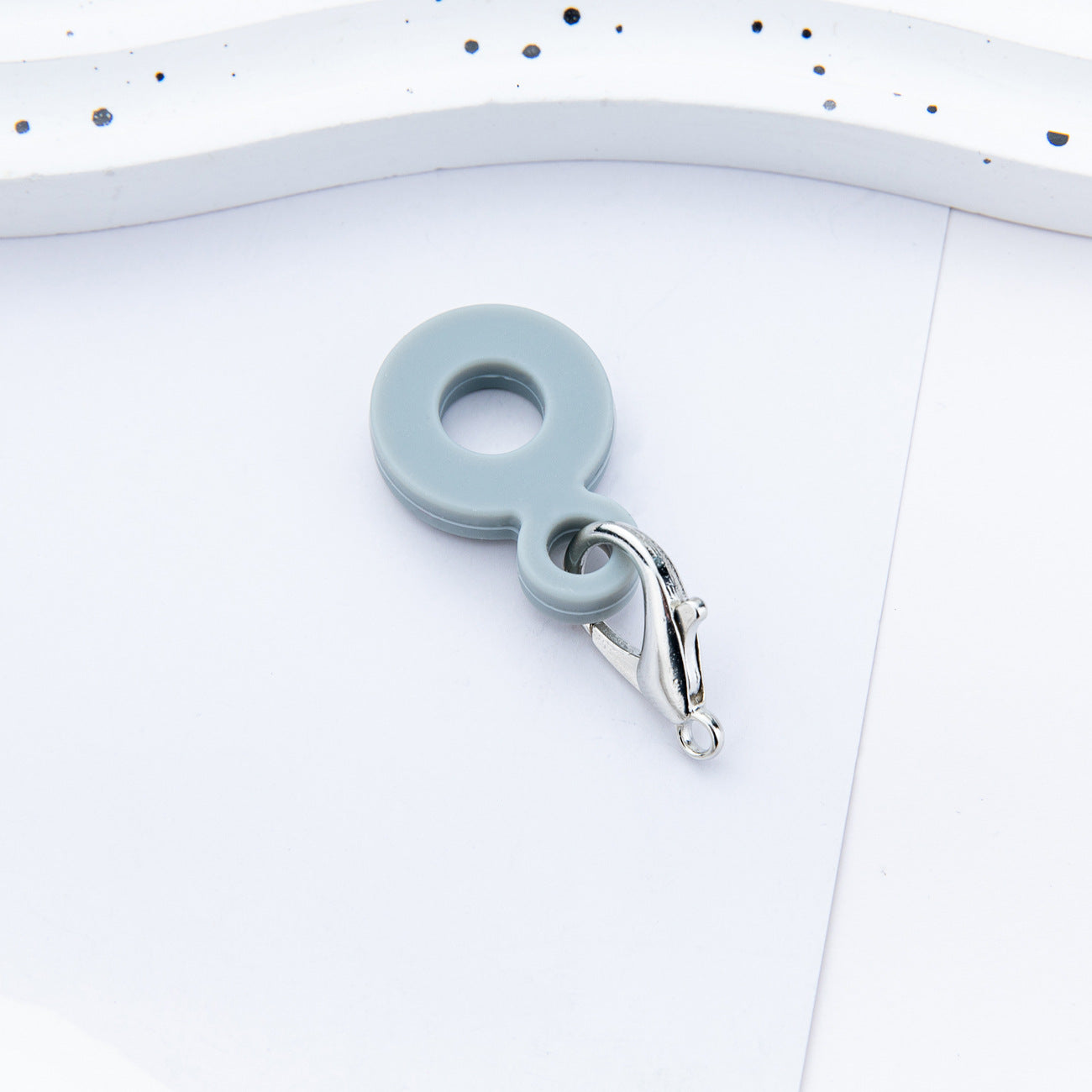 DIY Silicone rubber Straw Pendant Applicable to 8mm-10mm Silicone pendant for water cups anRandom Mixd straws