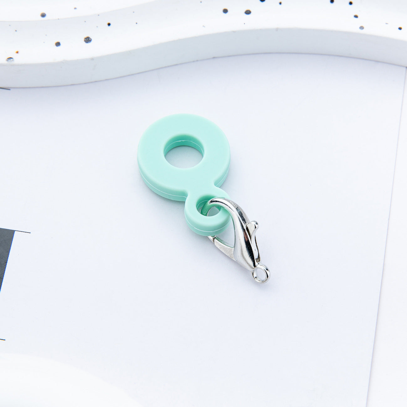 DIY Silicone rubber Straw Pendant Applicable to 8mm-10mm Silicone pendant for water cups anRandom Mixd straws
