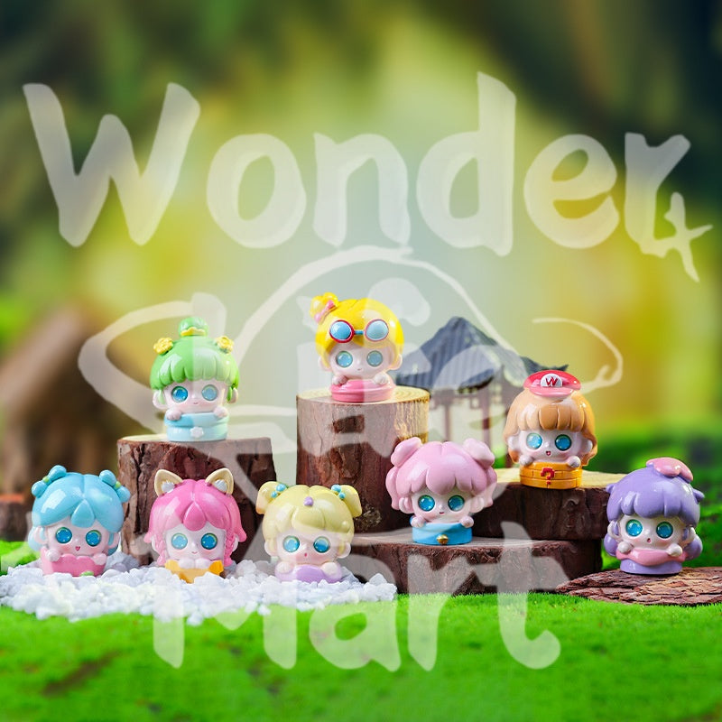 Versatile girl momo Mengli Blind box Cartoon girl Creative office desk decoration figurines with doll ornaments Pen Toppers