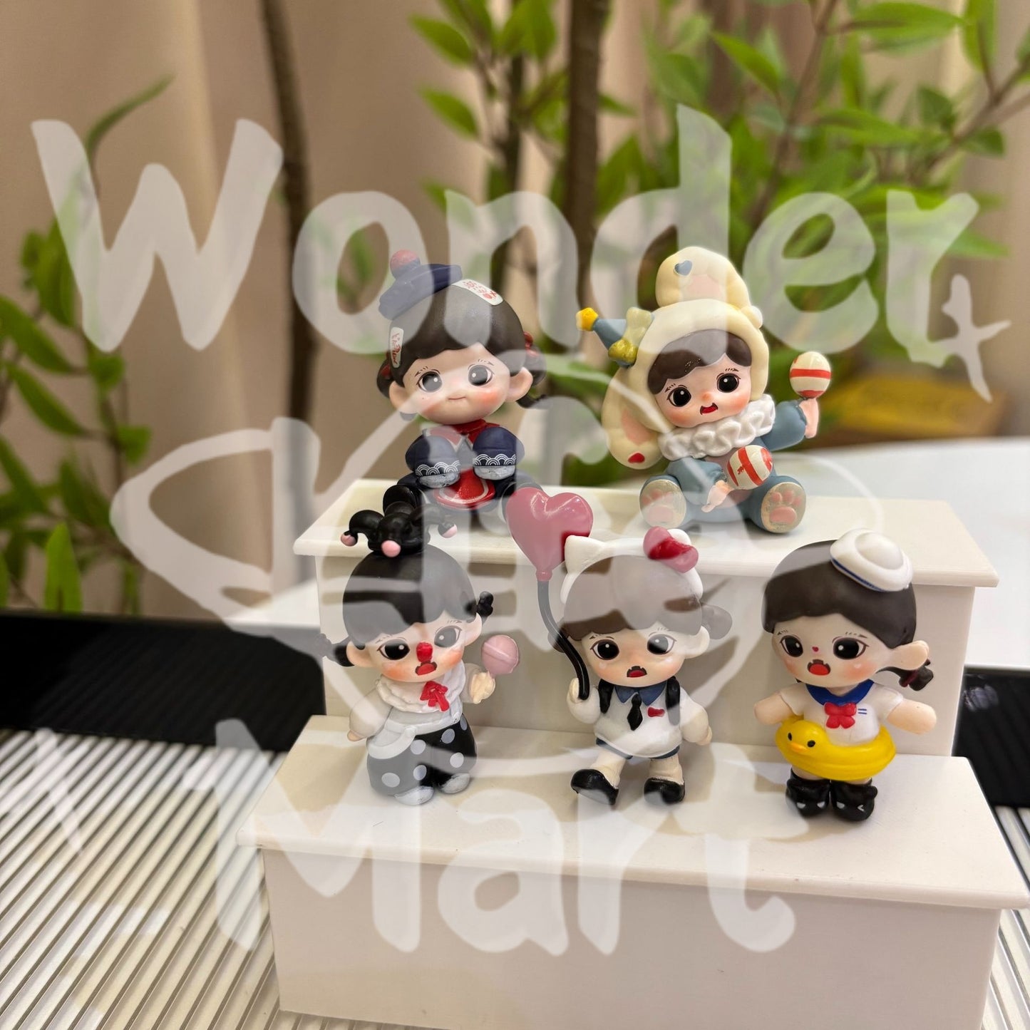 PPMT Little Ghost Sister Mengli Doll Trendy toy figurines Pendants and ornaments Pen Toppers