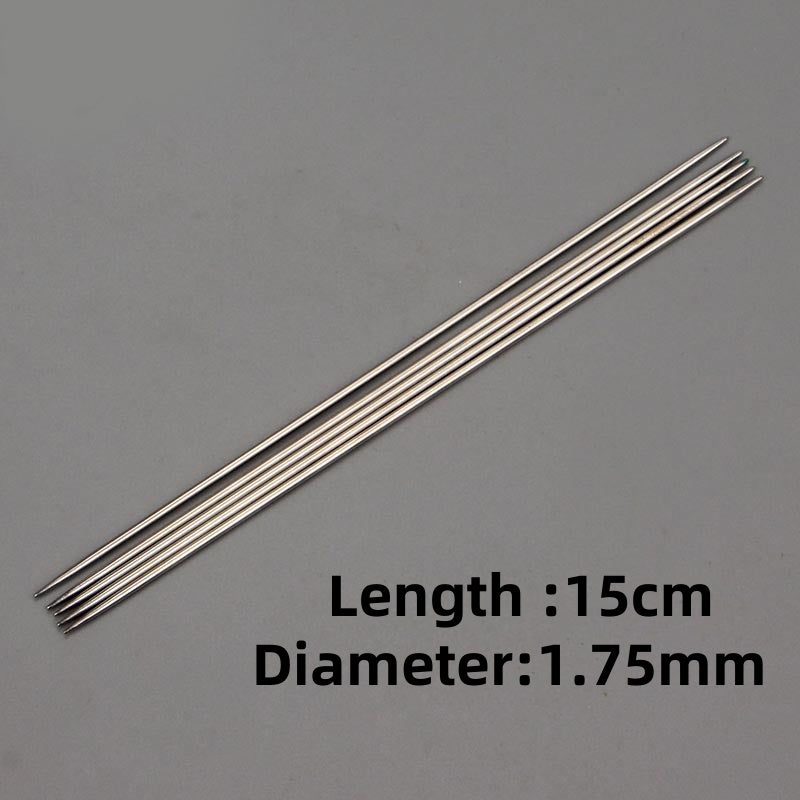 Steel needle Two-sided cusp hollow Stainless steel needle Mini needle Knitting needle Length :15cm