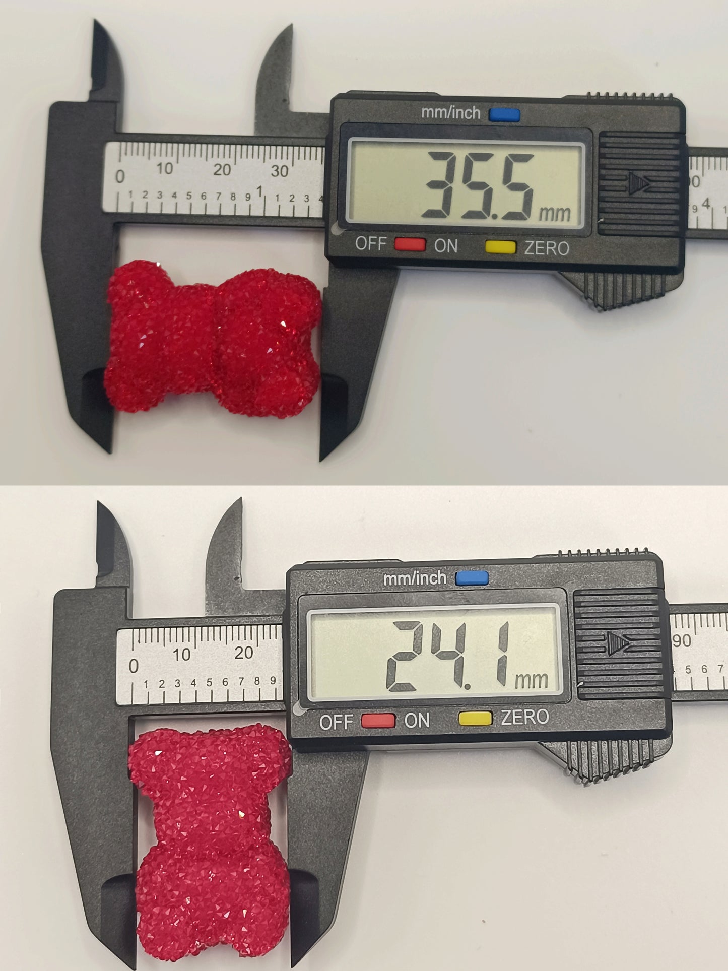 Sugar Color Acrylic Bear Matching,Random Mix,35mm by 24mm