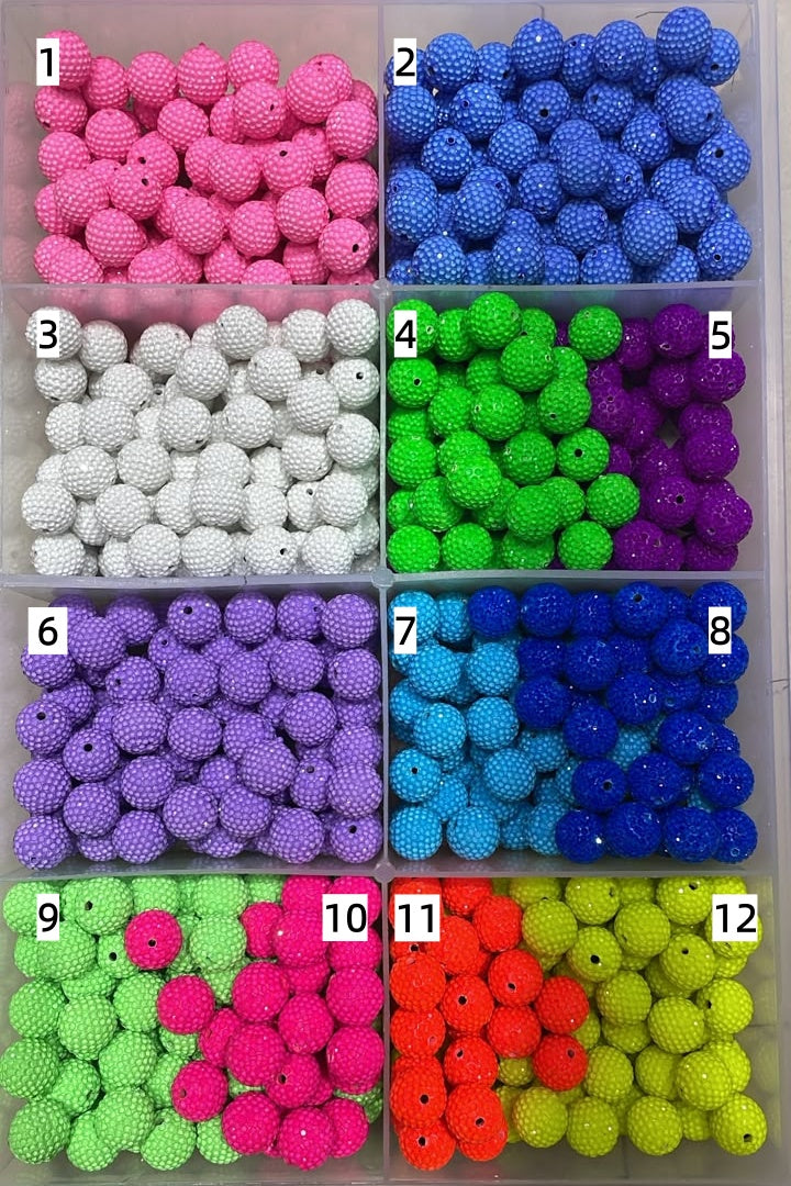 Clay beads jelly Neon beads DIY ceramic clay beads Random Mix 16mm