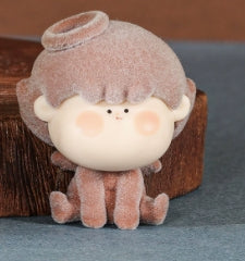 angel AMLLS series flocking fuzzy short plush cute doll ornaments diy jewelry pendant topper character figures