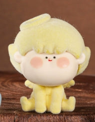 angel AMLLS series flocking fuzzy short plush cute doll ornaments diy jewelry pendant topper character figures
