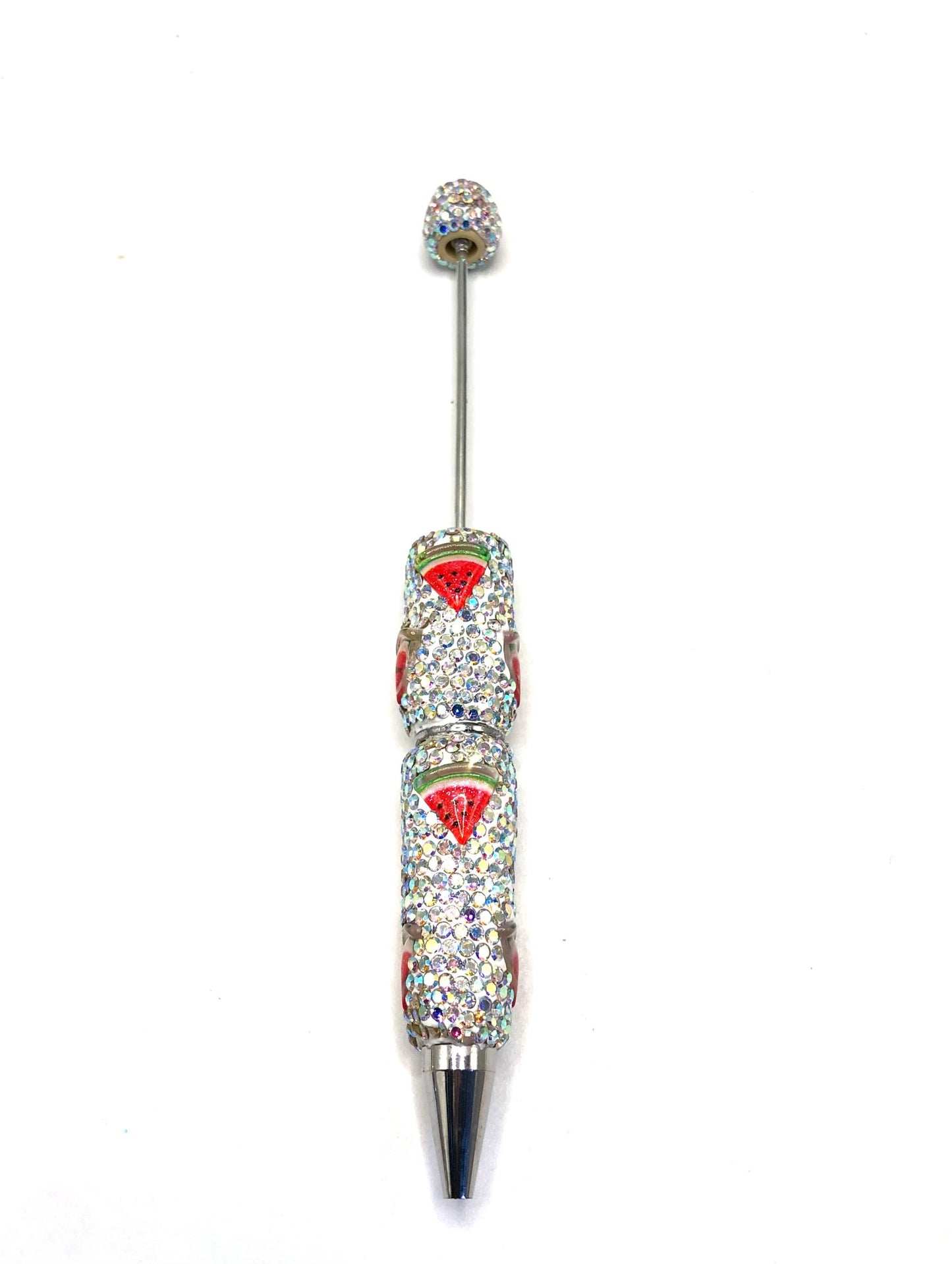 fruit clay rhinestone pen Diy Clay Rhinestone with fruit shape rhinestone beaded beadable pen Rhinestone pen Bling pen, Random MiX