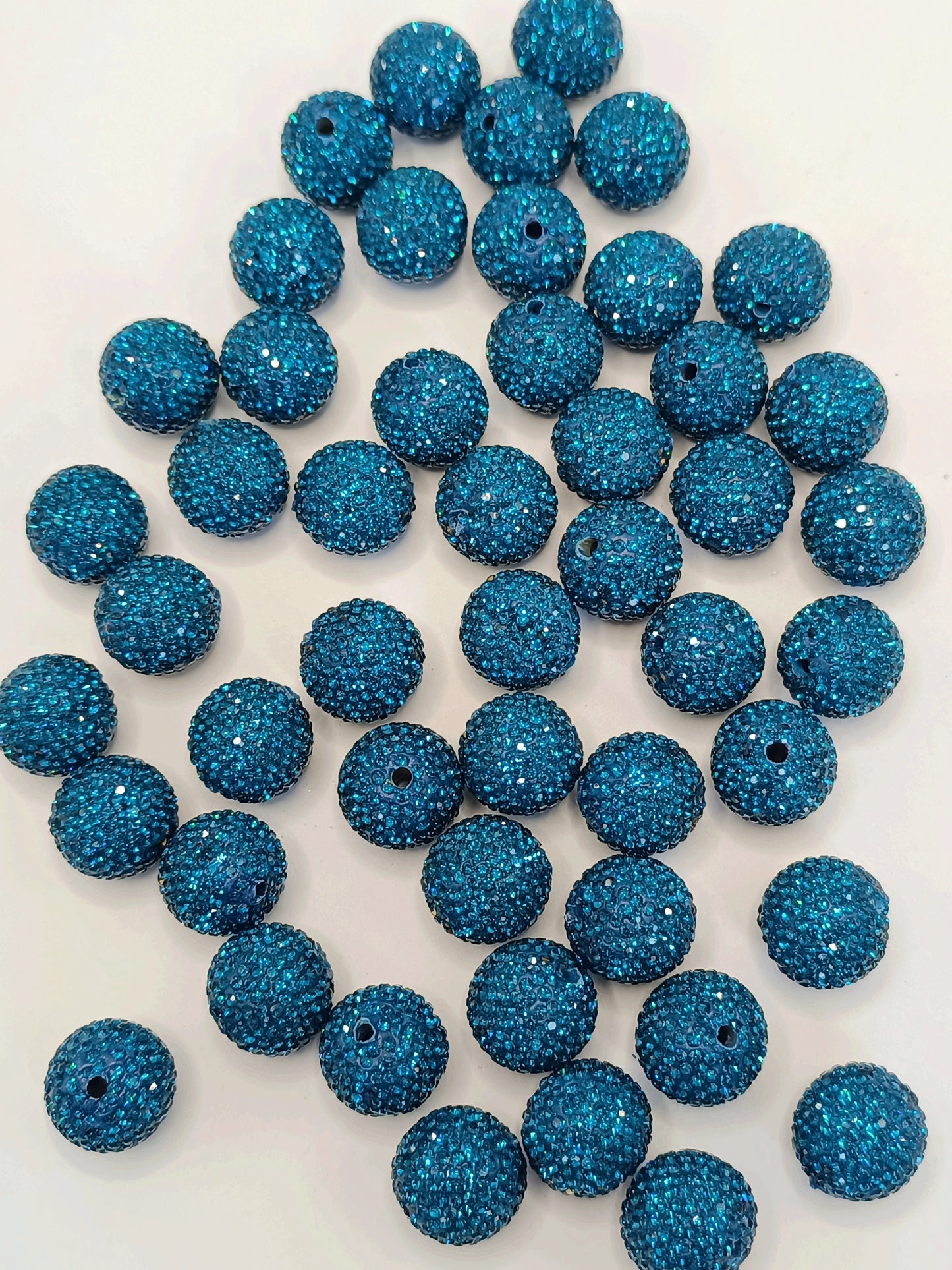 Clay Beads Colorful with Diversely Rhinestones,20mm