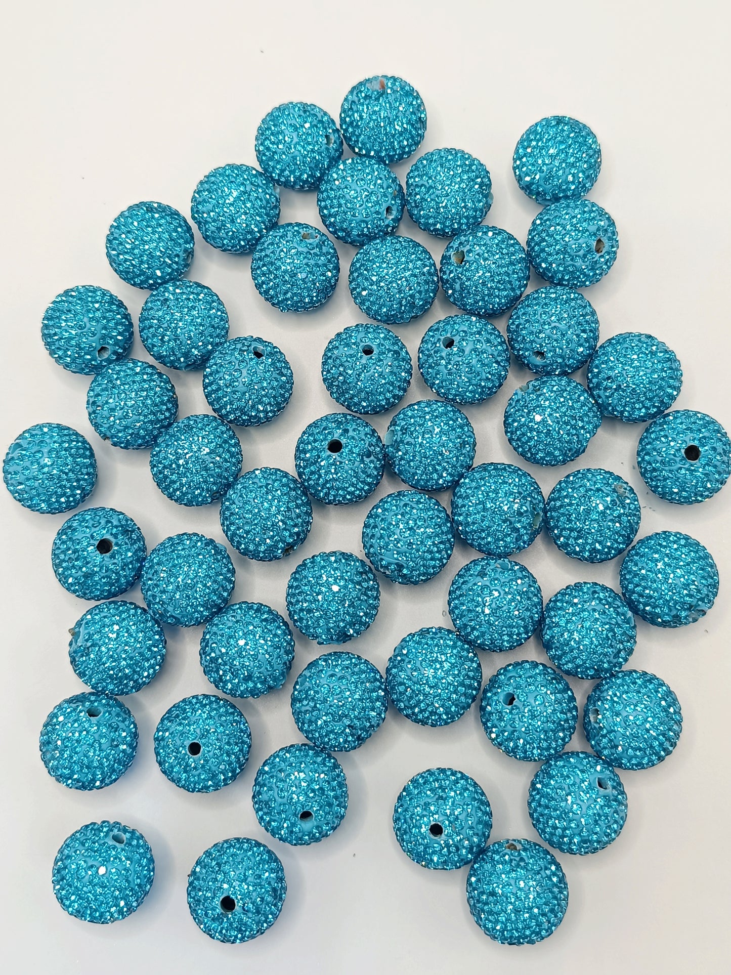Clay Beads Colorful with Diversely Rhinestones,20mm